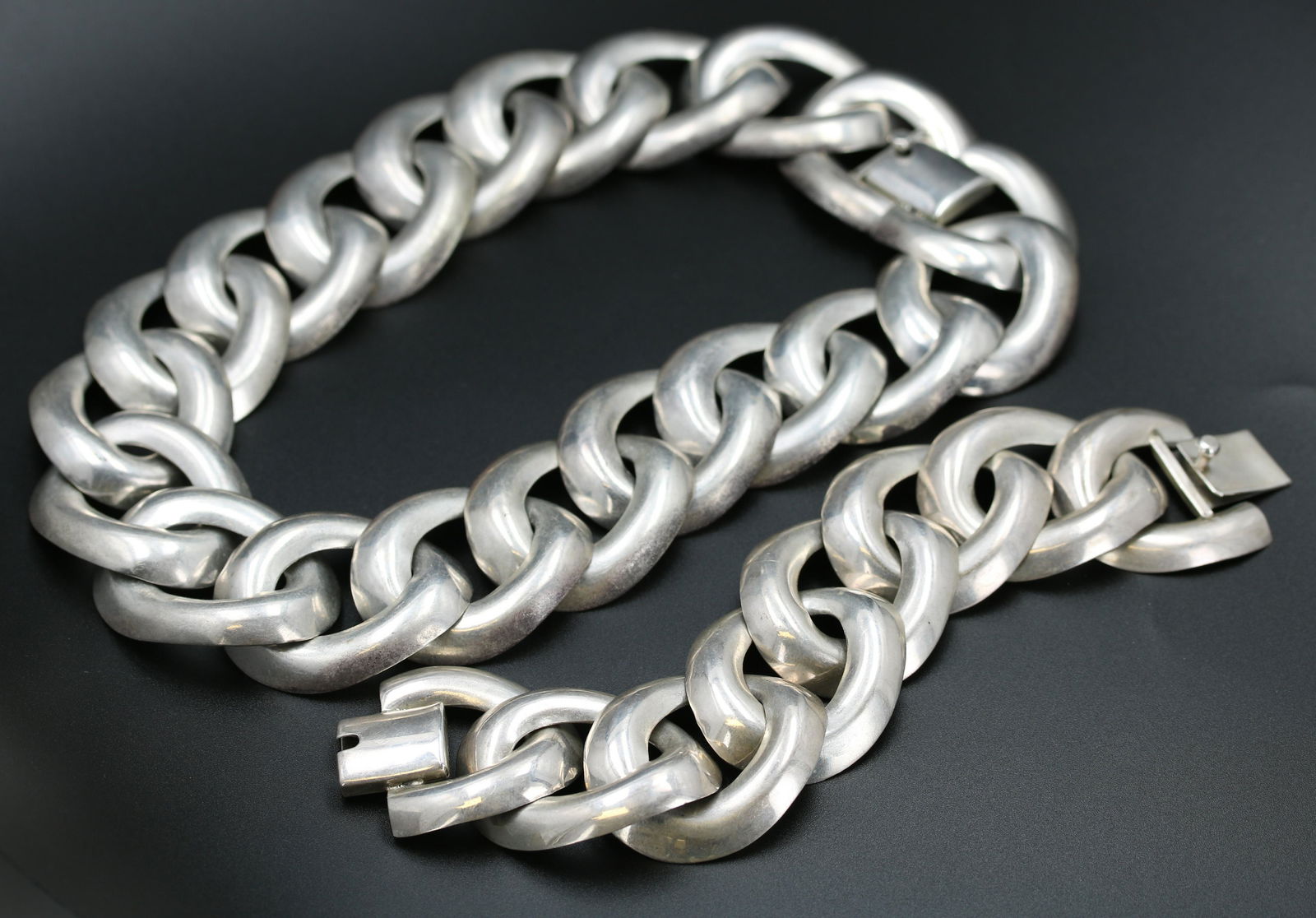 Sterling Silver Bracelet and Necklace Set (1 of 2)