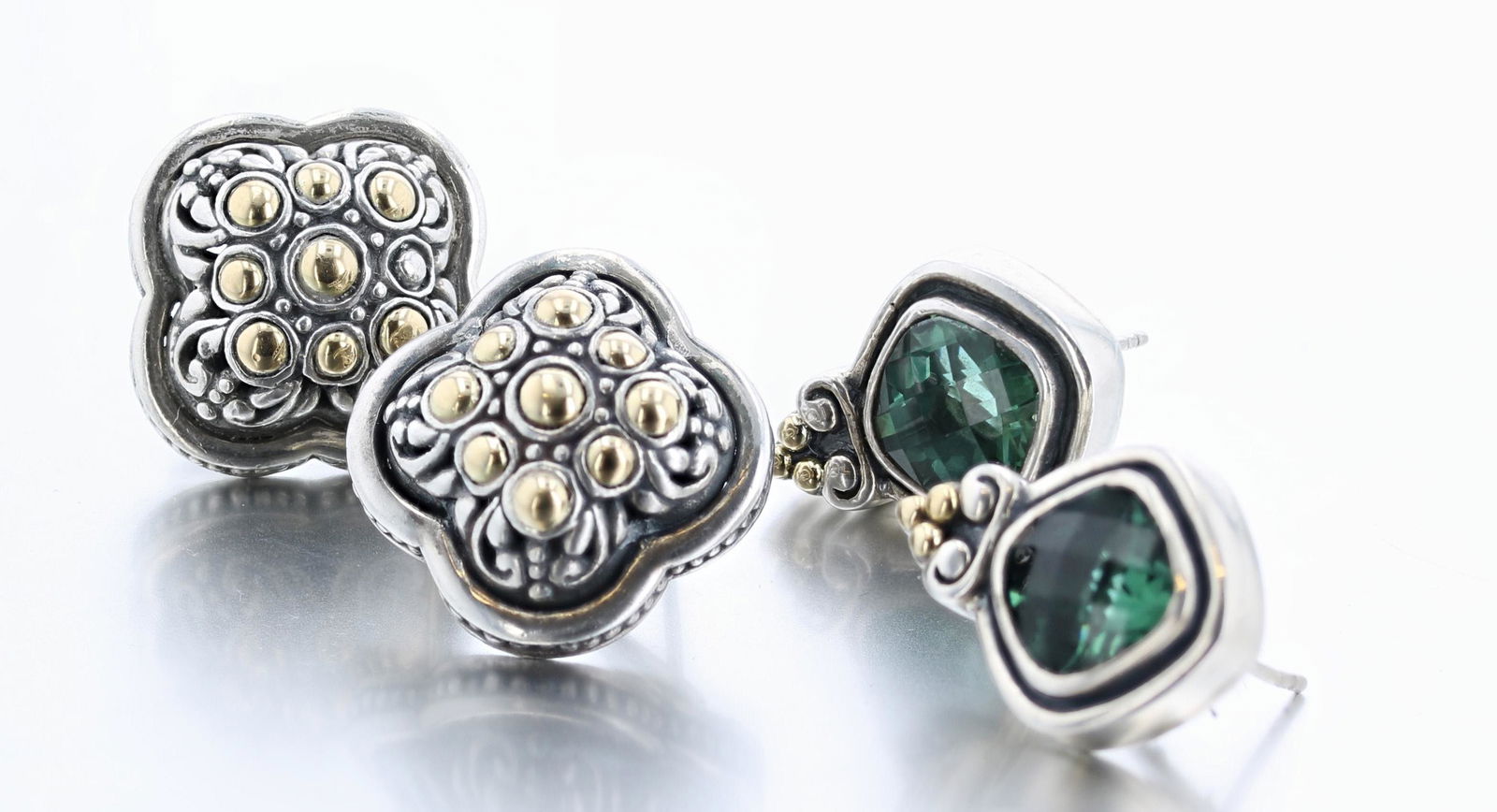 (2) Pc Sterling Silver Earrings (1 of 3)