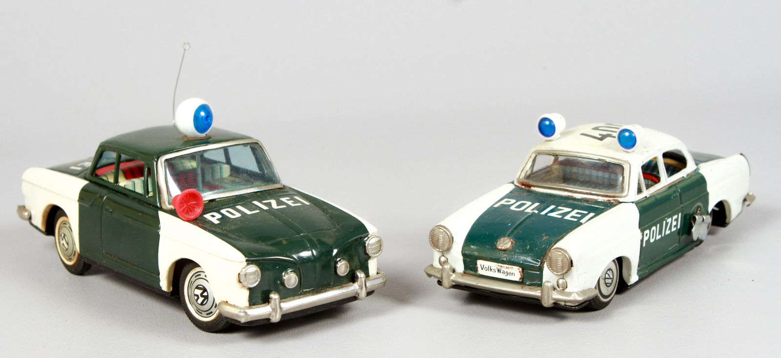 (2) Ichiko Japanese Tin Litho Police Cars (1 of 2)