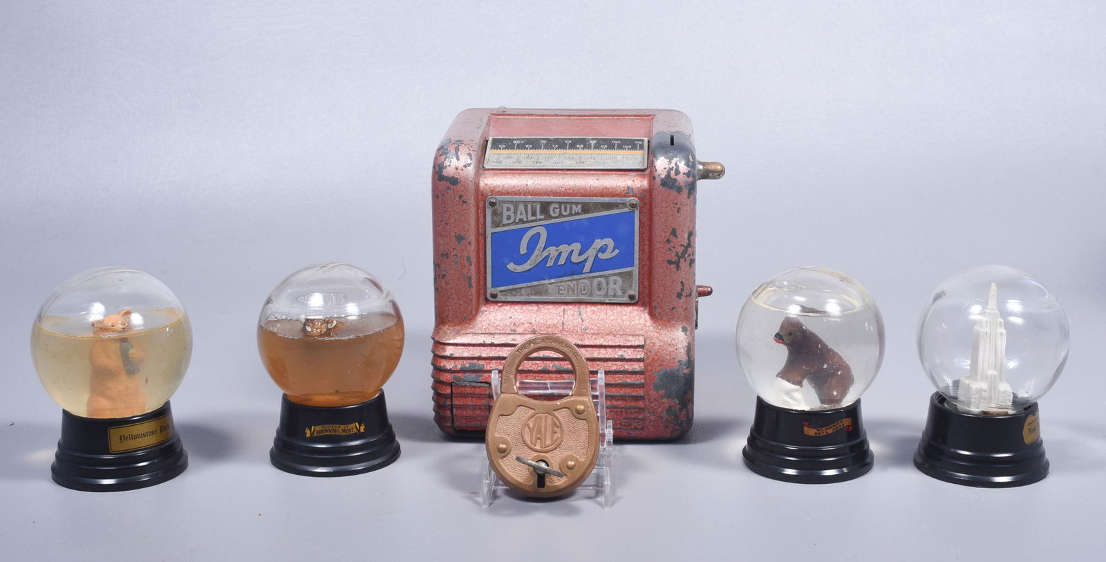 Imp Gum Ball Vendor, Snowglobes, Lock (1 of 6)