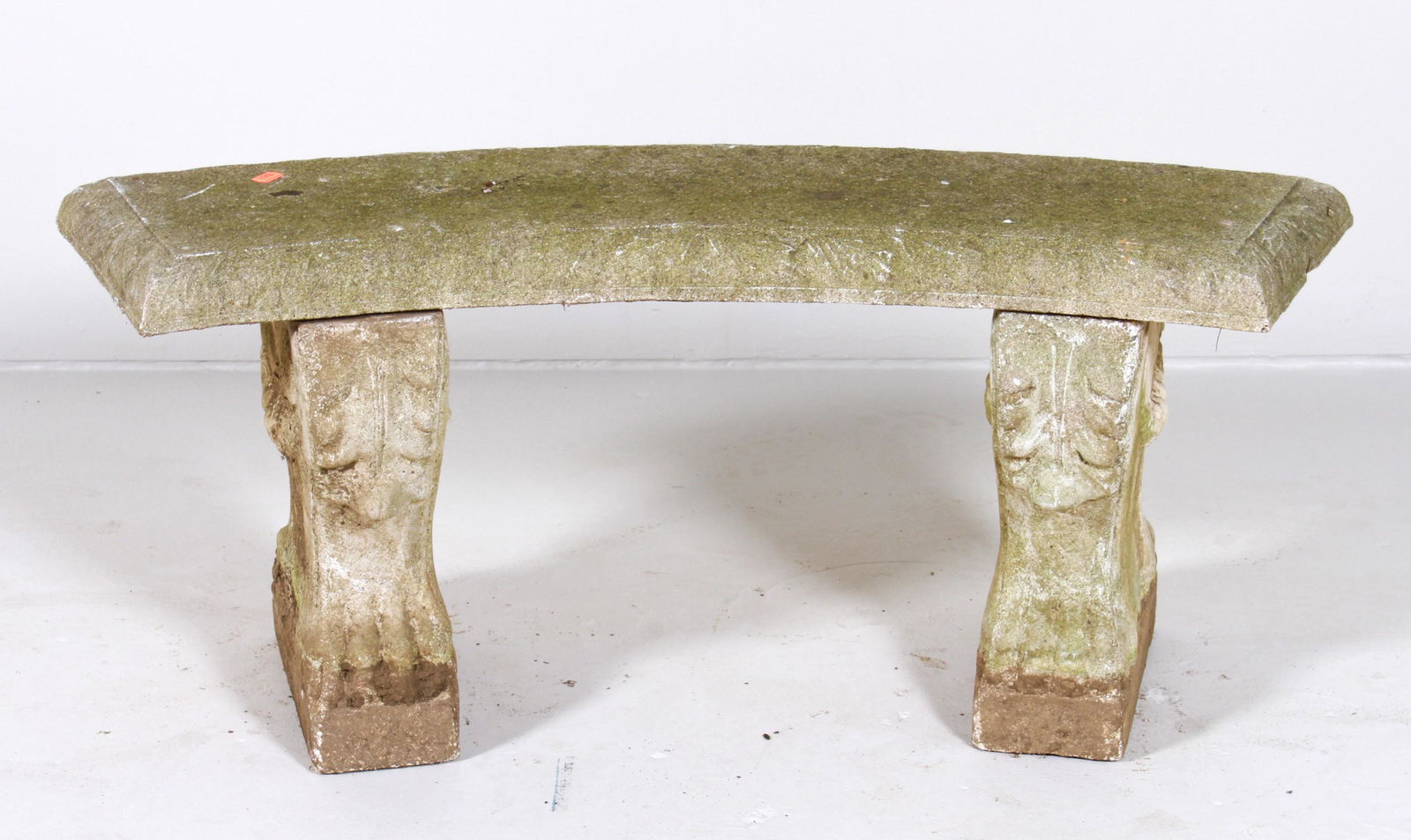 3 pc cement garden bench (1 of 2)