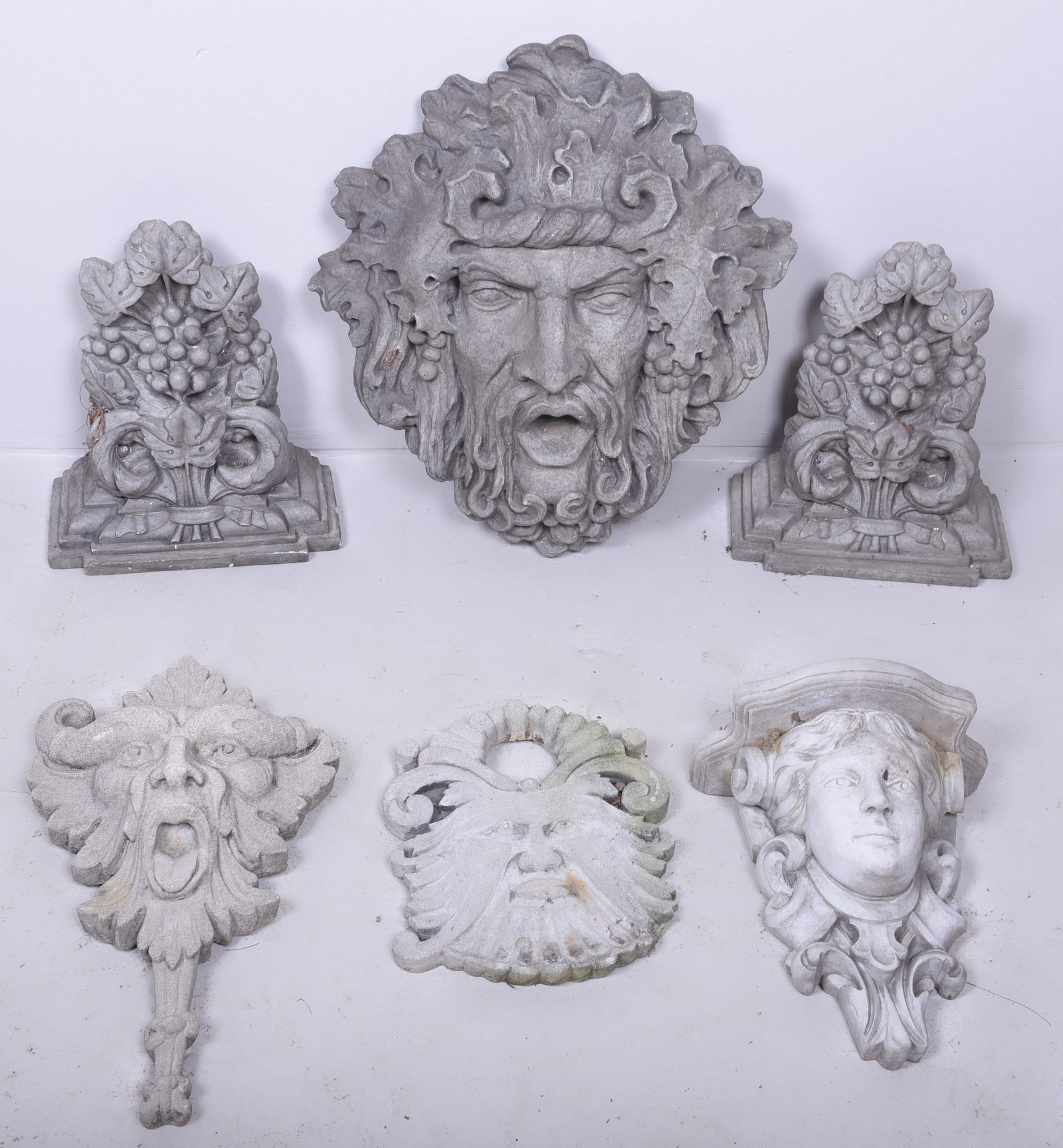 (6) Hanging Garden cement items (1 of 4)