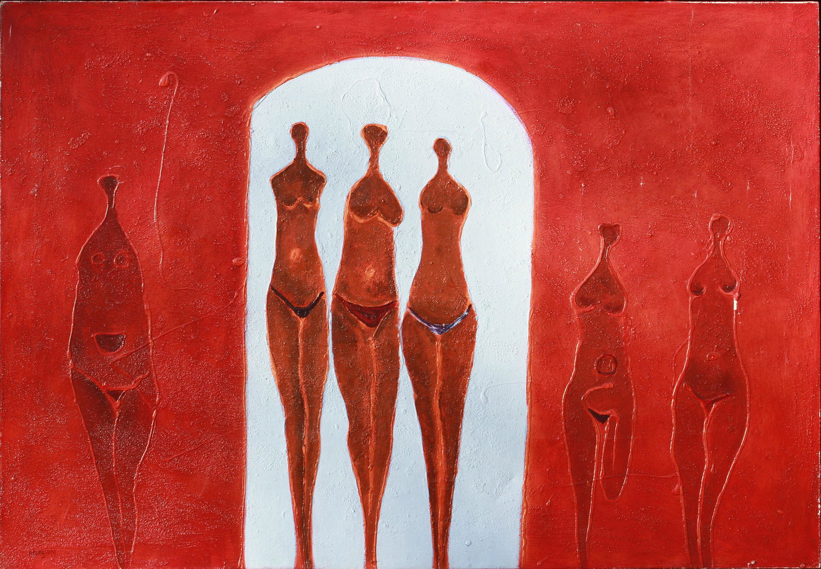 Ubirajara Large Contemporary Painting (1 of 3)