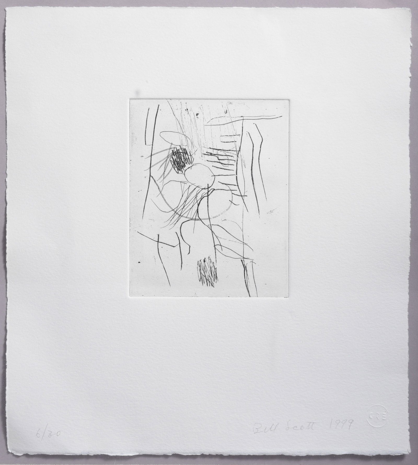 Bill Scott Etching Abstract (1 of 4)