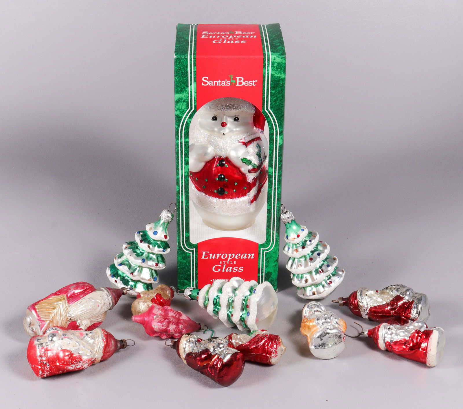 (13) Vintage Blown Glass Figural Ornaments (1 of 2)