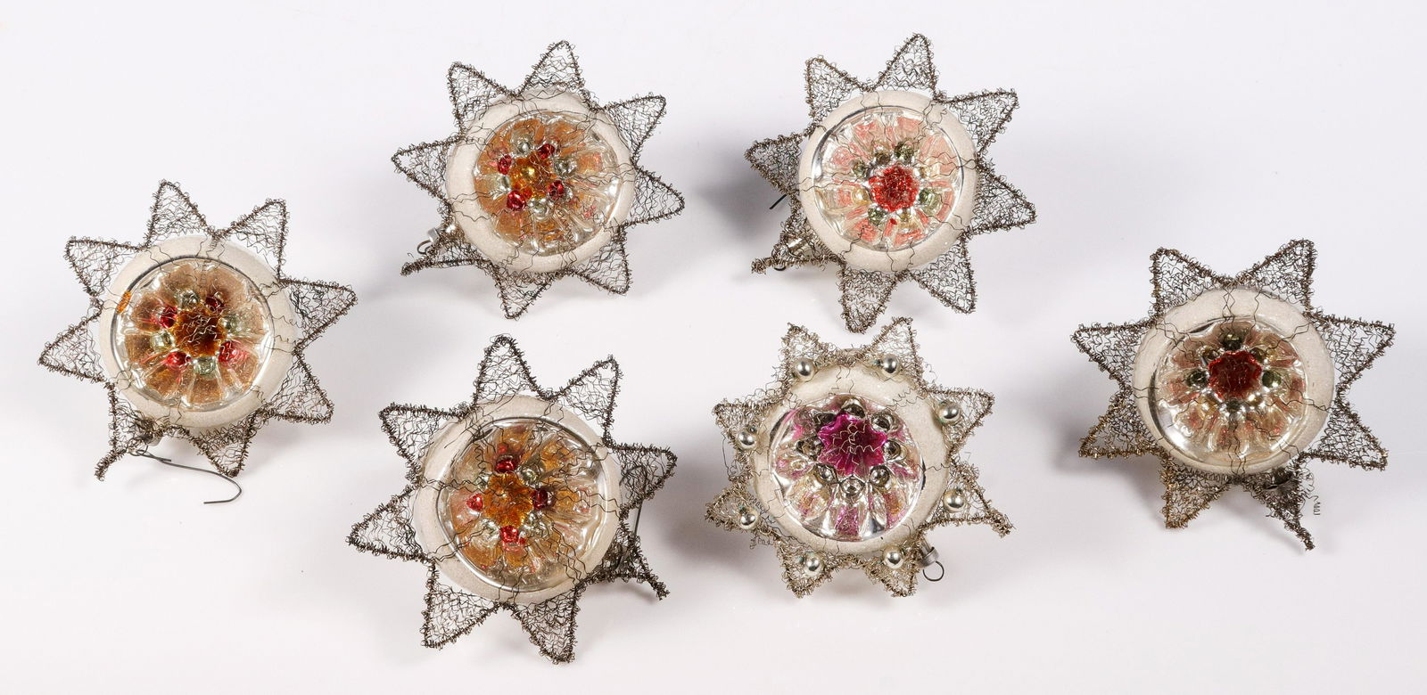 (6) Vintage Wire Wrapped Christmas Ornaments (1 of 4)