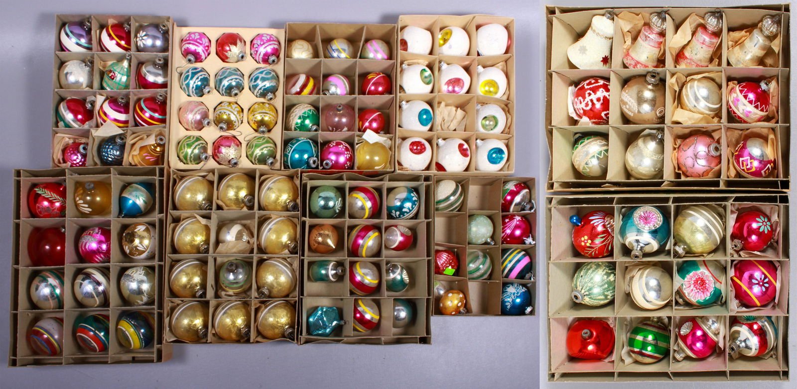 (10) Boxes of Vintage Christmas Ornaments (1 of 3)