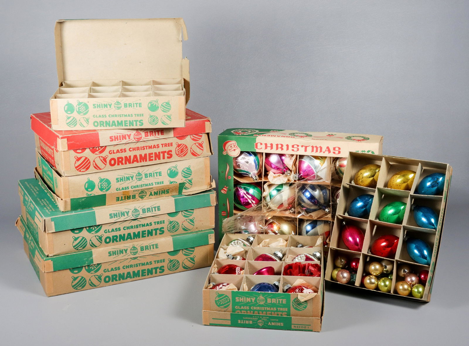 (8) Boxes of Vintage Glass Christmas Balls (1 of 1)