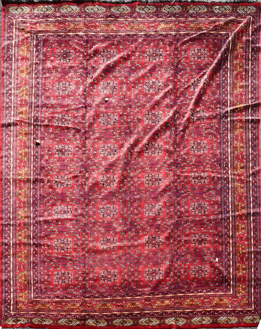 7'7" X 10'2" Antique Afghan Bokhara Rug (1 of 4)