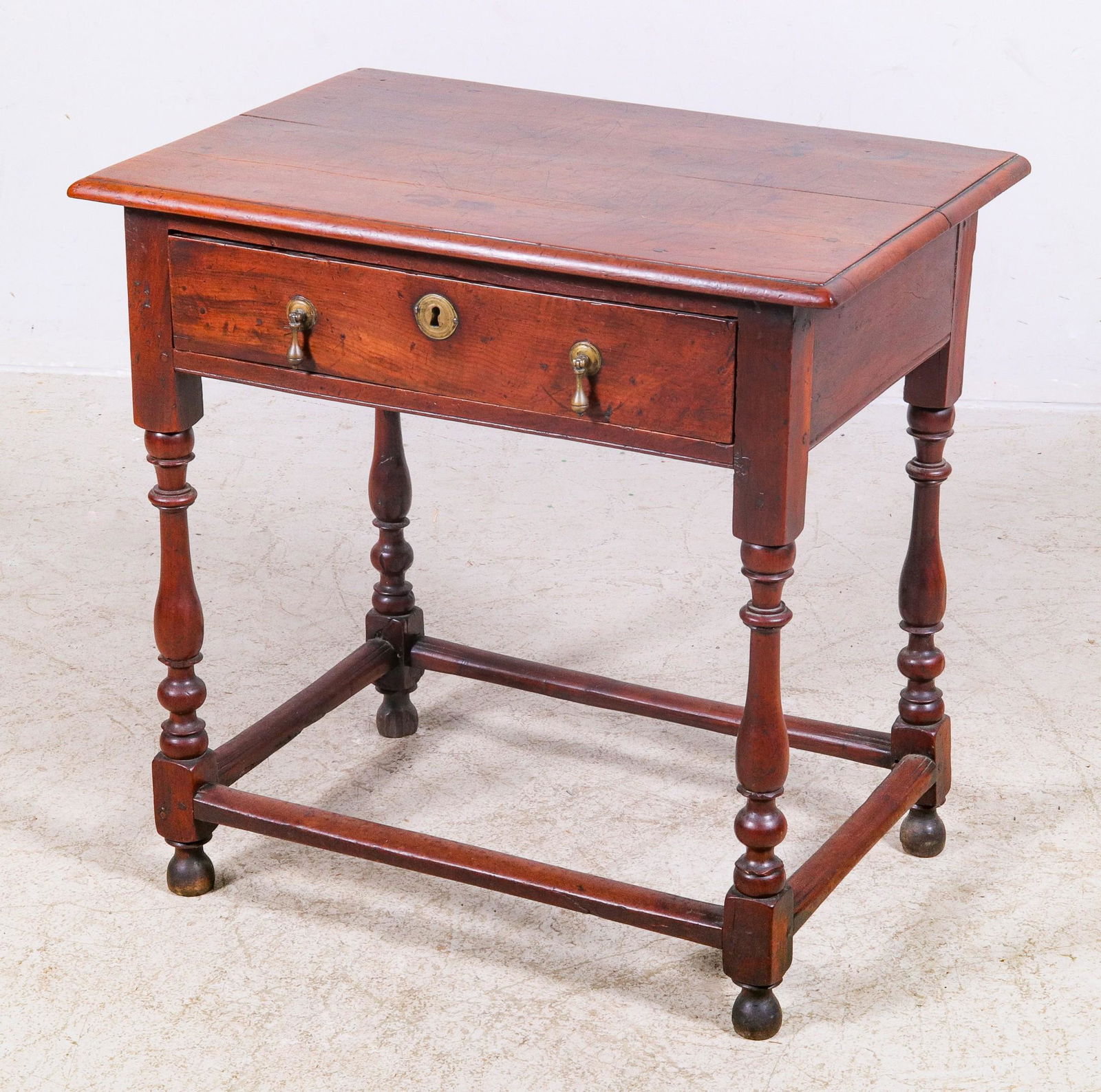 Cherry tavern table w/ one drawer (1 of 10)