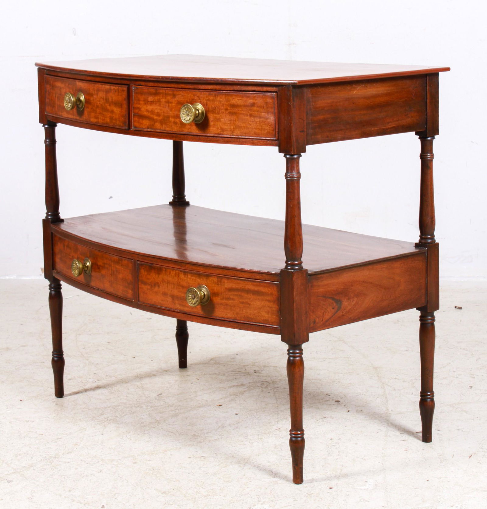 Mahogany George IV Bowfront Server (1 of 4)