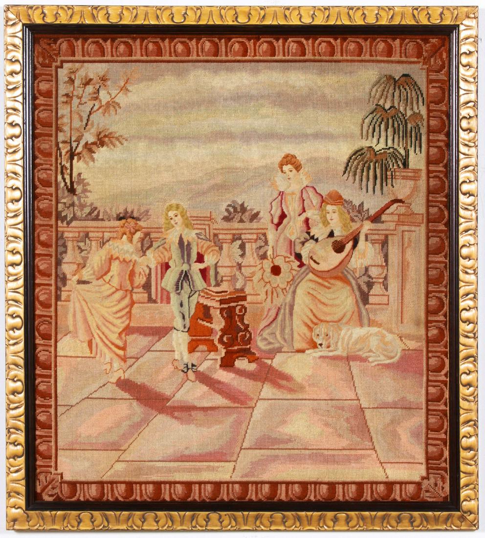 Framed Needlepoint Panel (1 of 3)