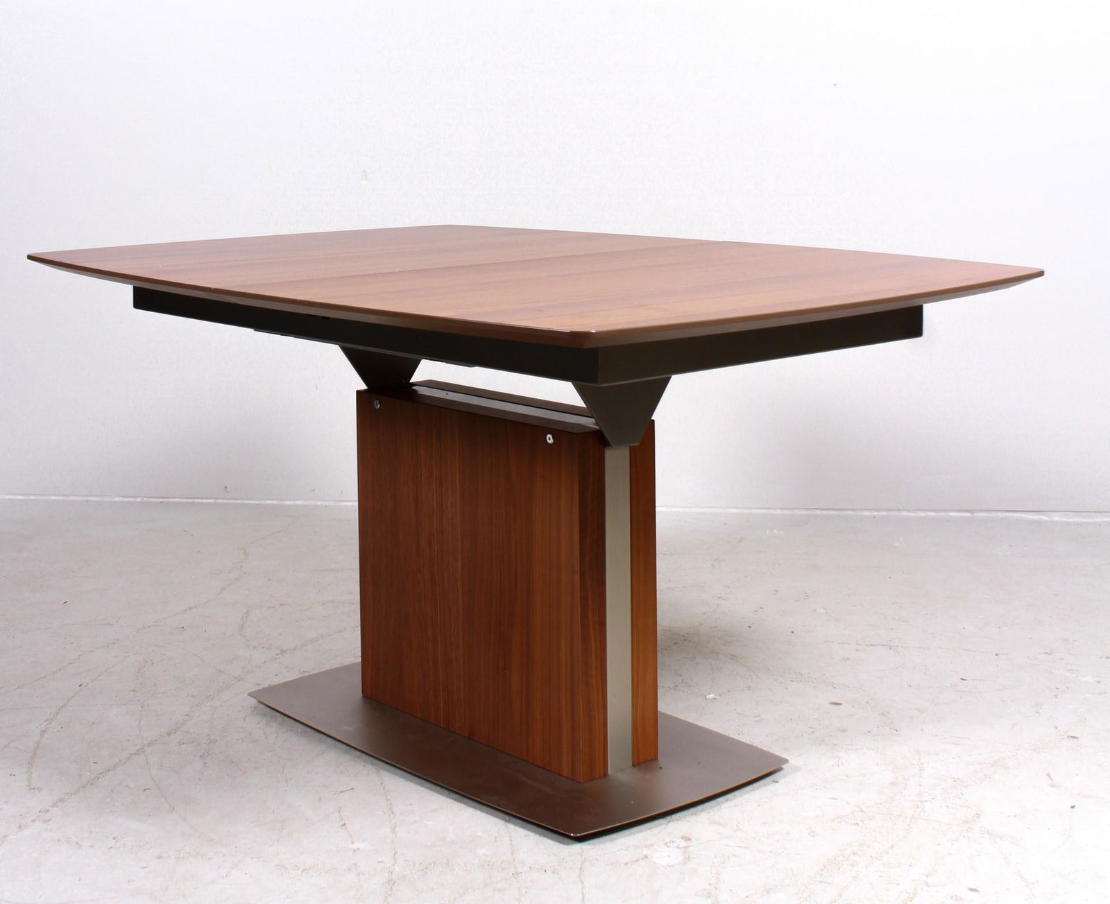 BoConcepts Modern Design walnut and chrome dining table (1 of 4)