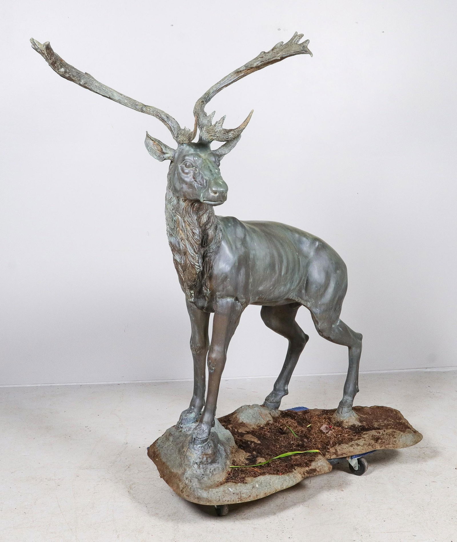 Bronze garden statue of an Elk (1 of 7)