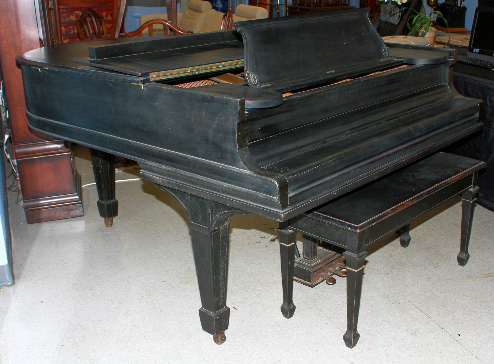 Steinway Model O grand piano w/ bench (1 of 12)