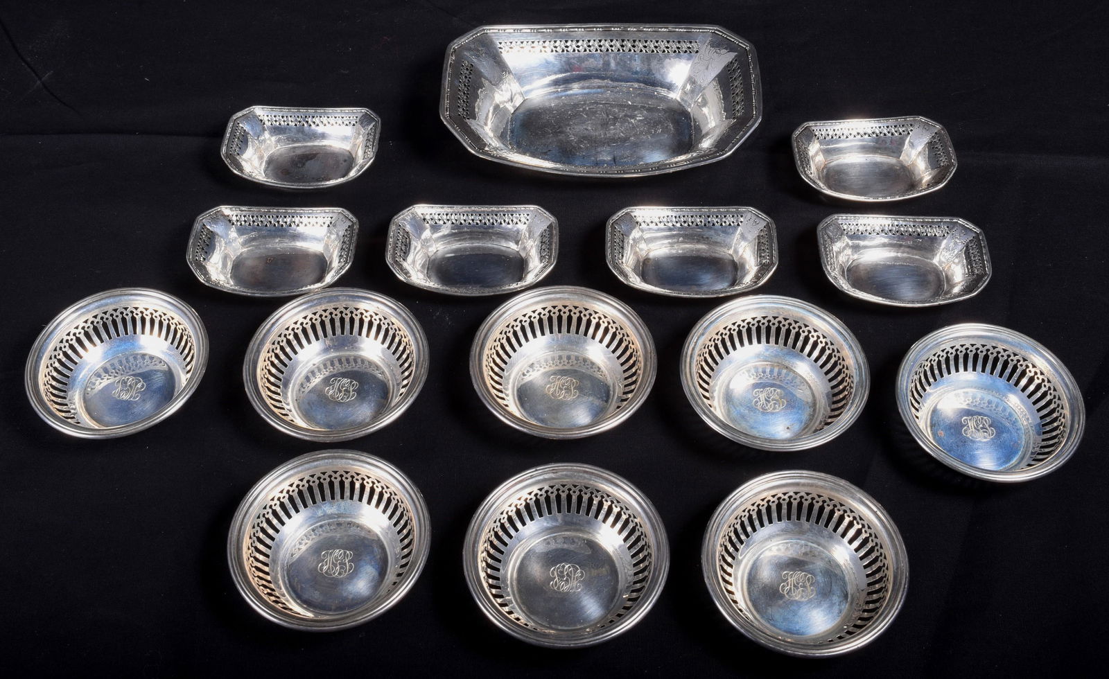 Sterling Nut Set and Dishes (1 of 7)