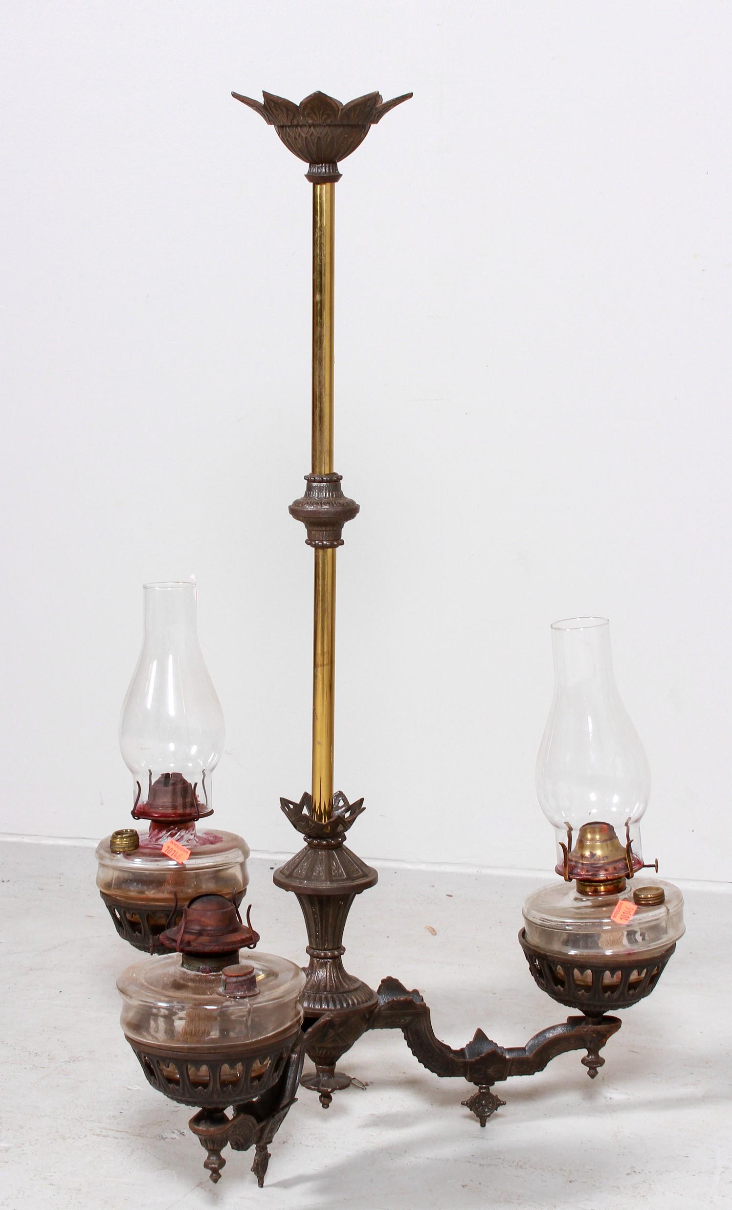 Cast iron hanging light (1 of 3)