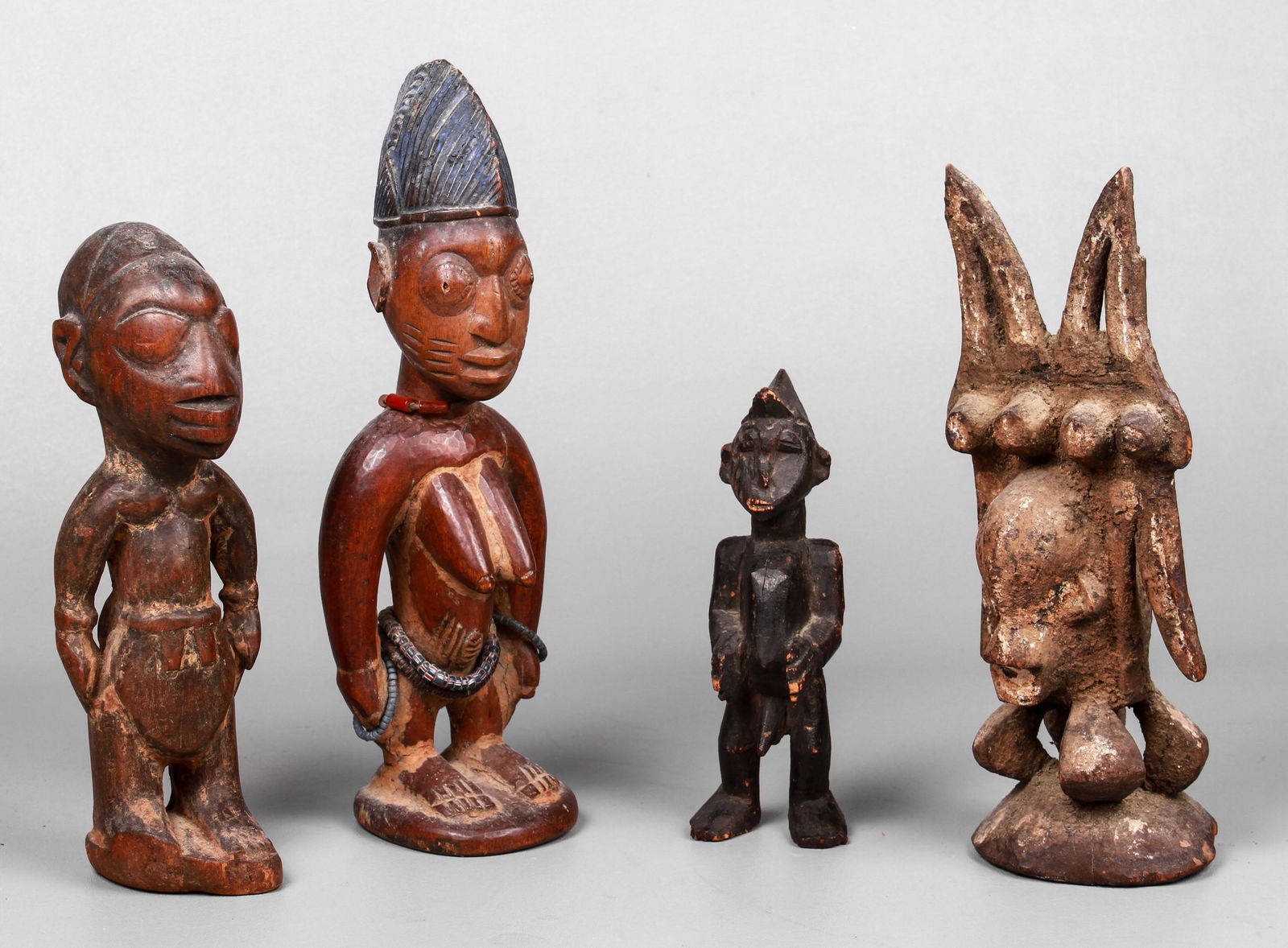 (4) African Wood Carvings (1 of 2)