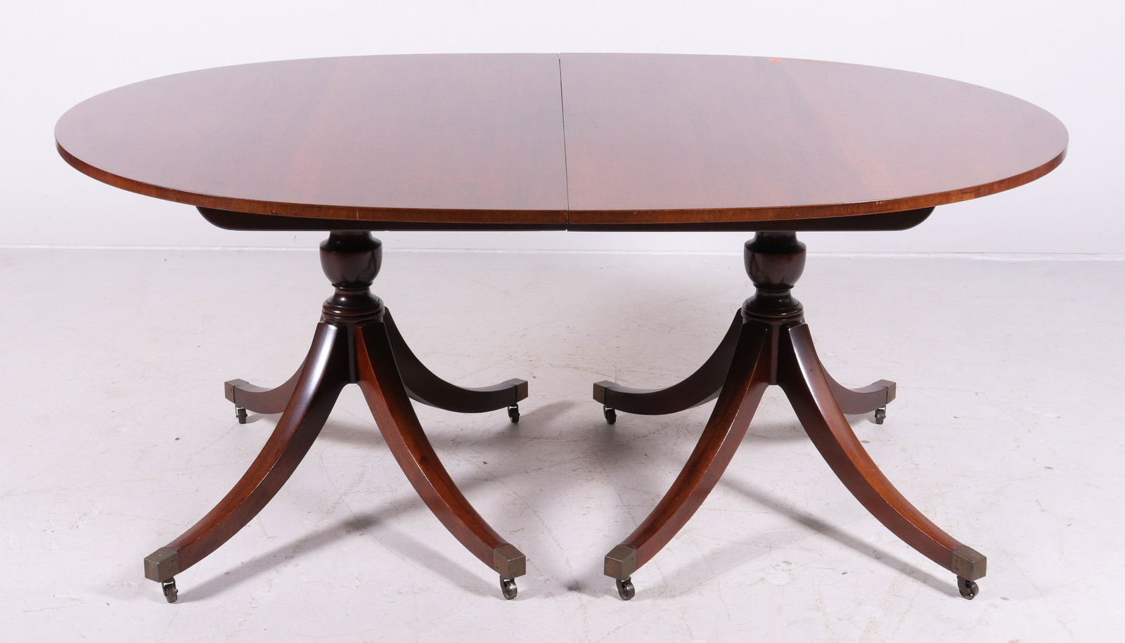 Baker Regency style double pedestal dining table (1 of 3)