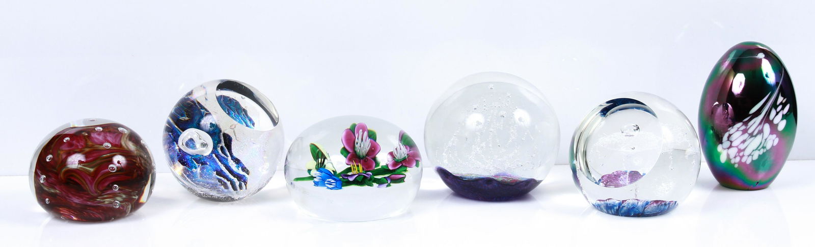 (6) Art Glass Paperweights (1 of 3)