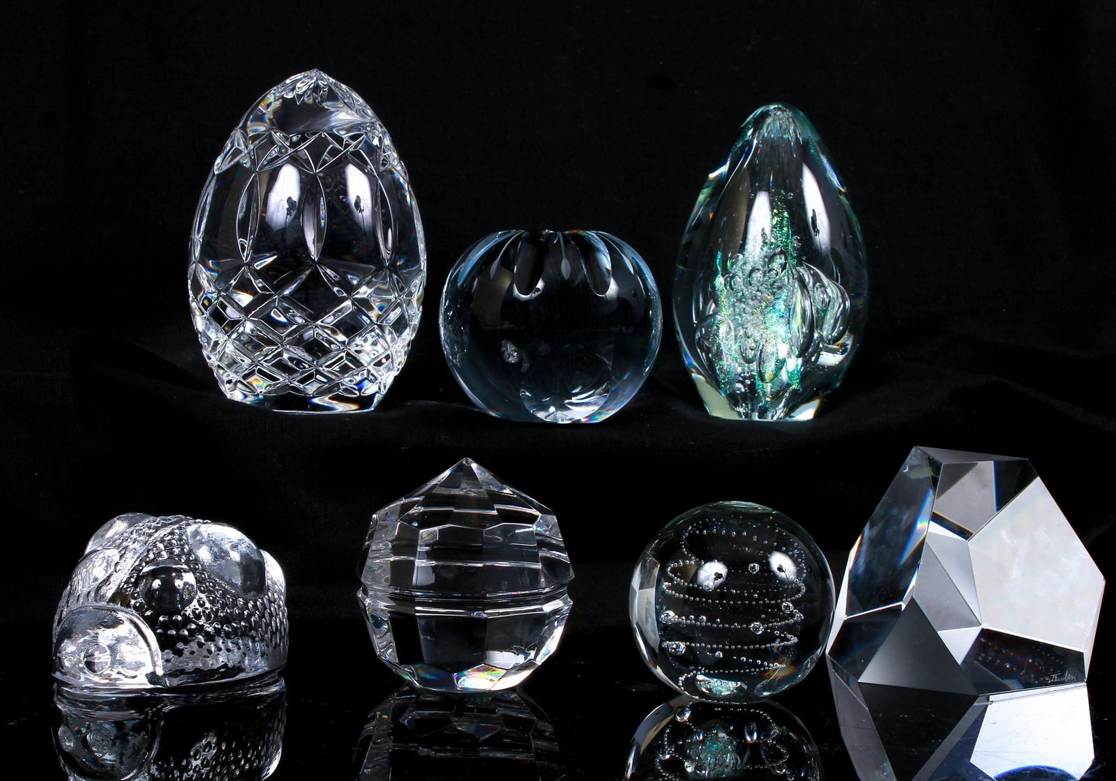 (7) Crystal Paperweights (1 of 4)