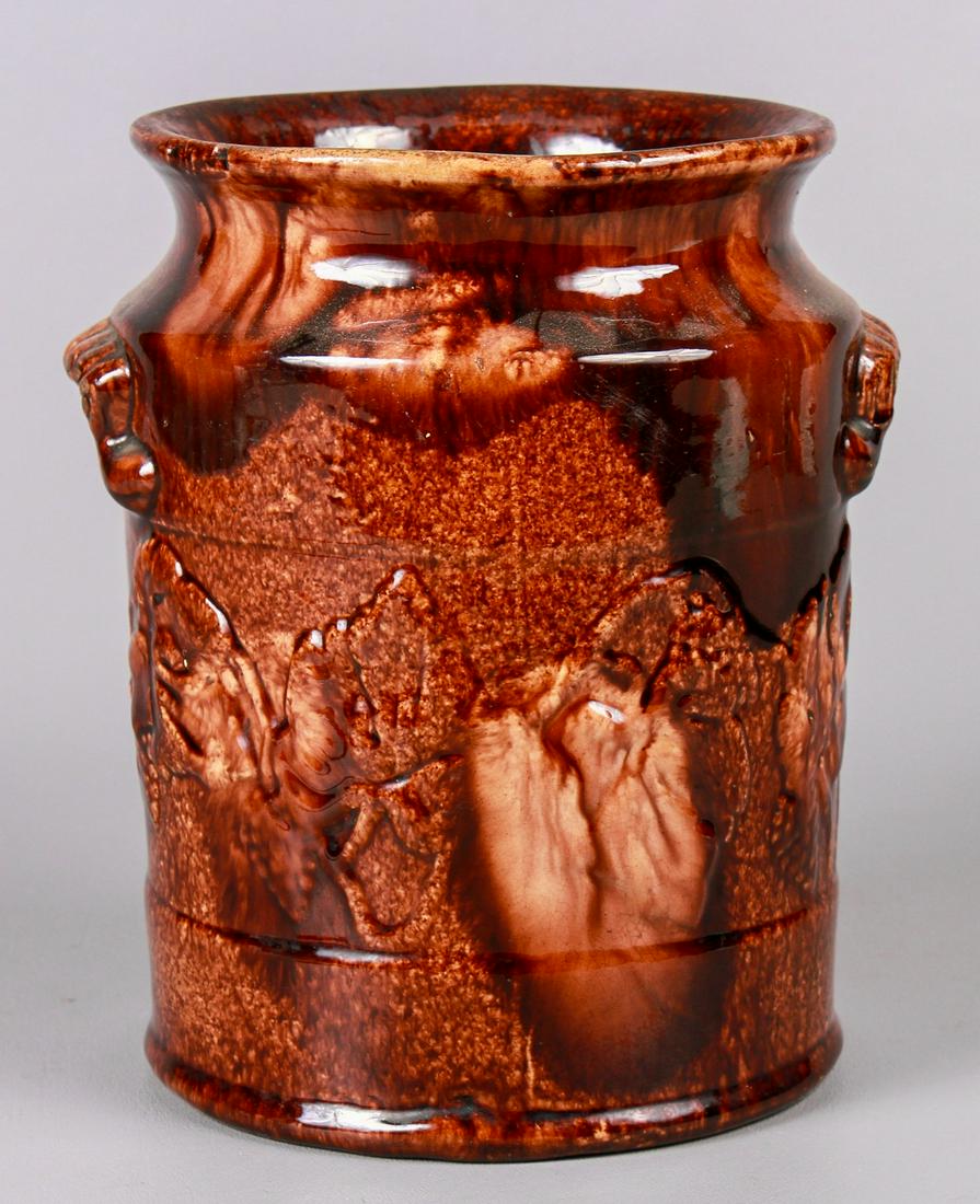 Rare Lancaster County PA earthenware jar (1 of 3)