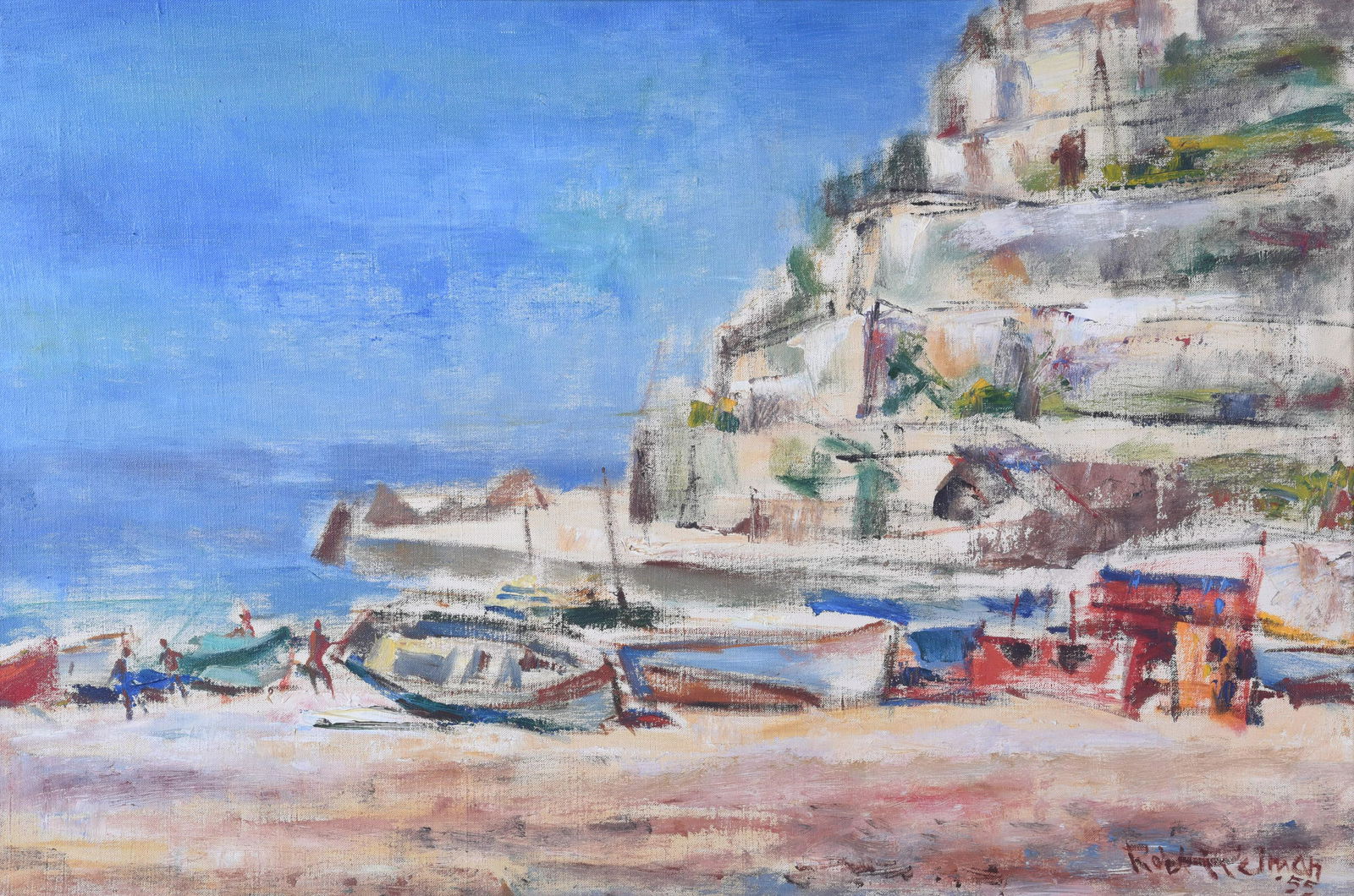 Robert Helman Painting "Positano, Italy" (1 of 4)