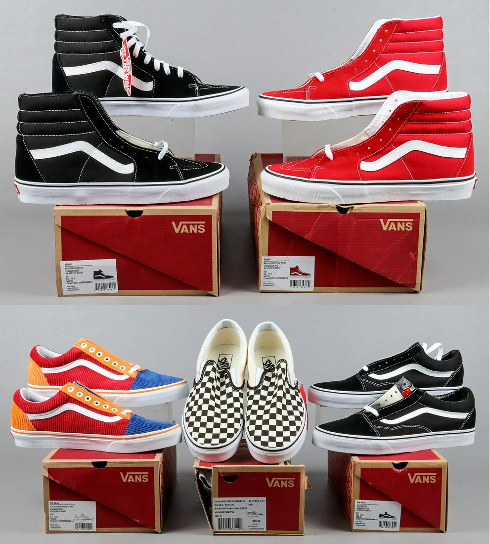 (5) prs Vans Sneakers/slip ons size 11.0 (1 of 3)