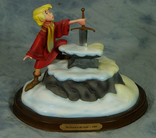 Official Disneyana Mystery 2002, Confidential LE c: Official Disneyana Mystery 2002, Confidential LE ceramic figurine, The Sword & The Stone, original box, 10 1/4" wide, 10" tall
