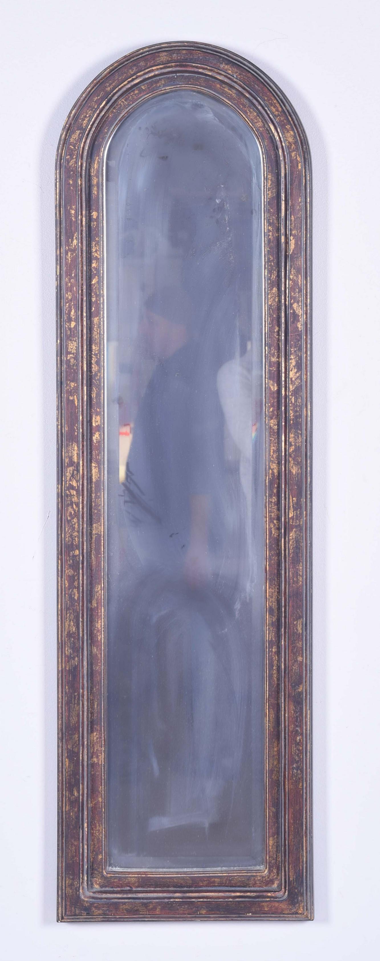 Uttermost distressed painted hanging mirror (1 of 2)