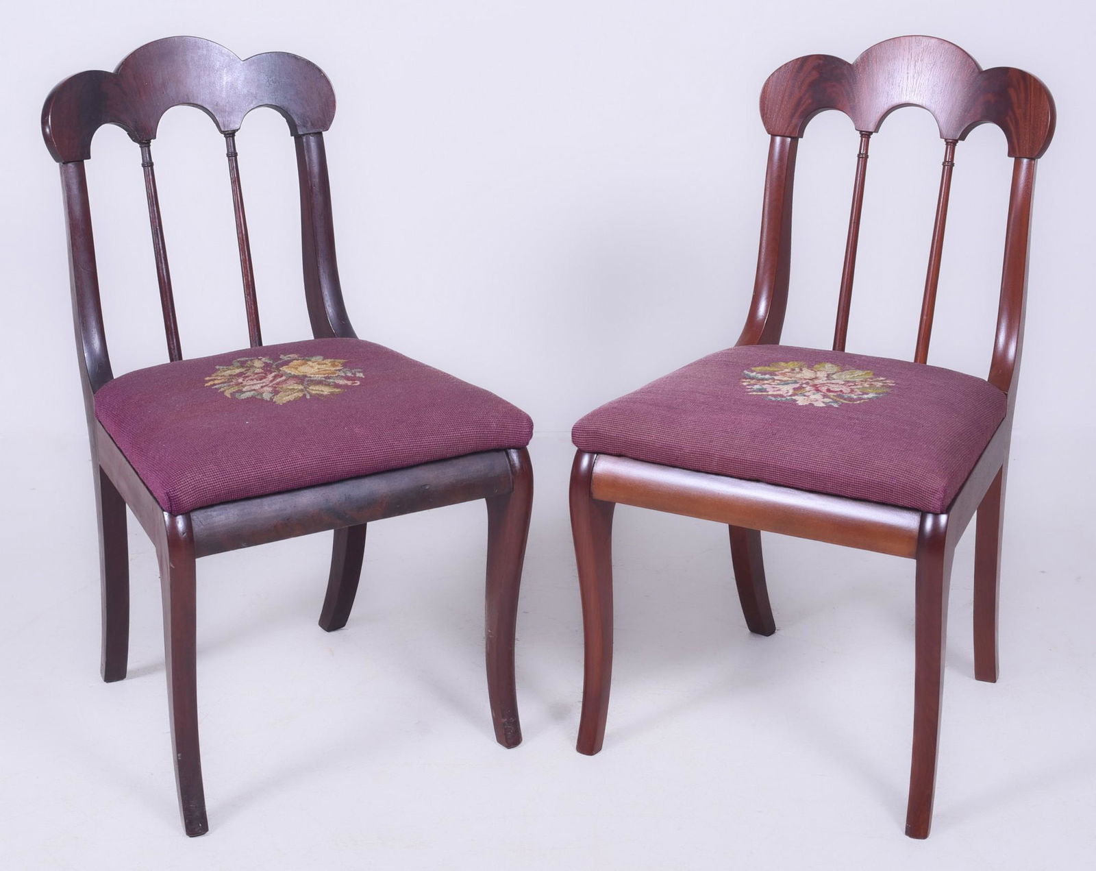 Pair Mahogany side chairs (1 of 2)