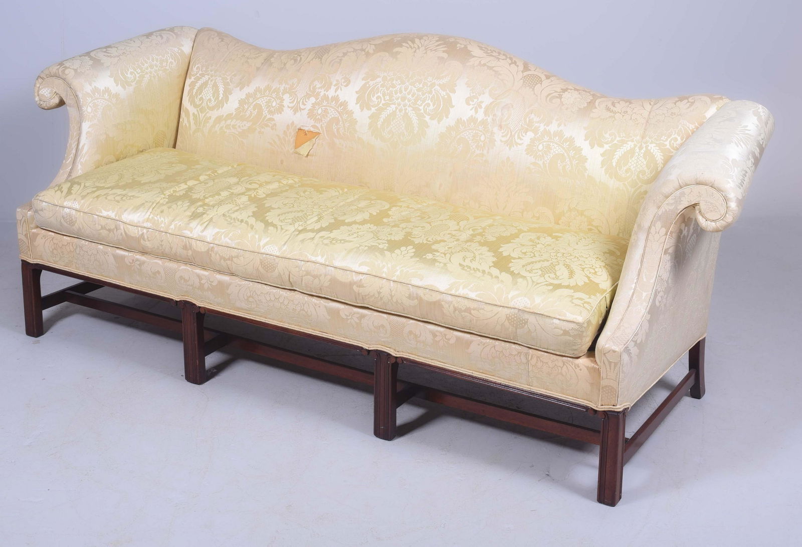 Chippendale style camelback sofa (1 of 6)