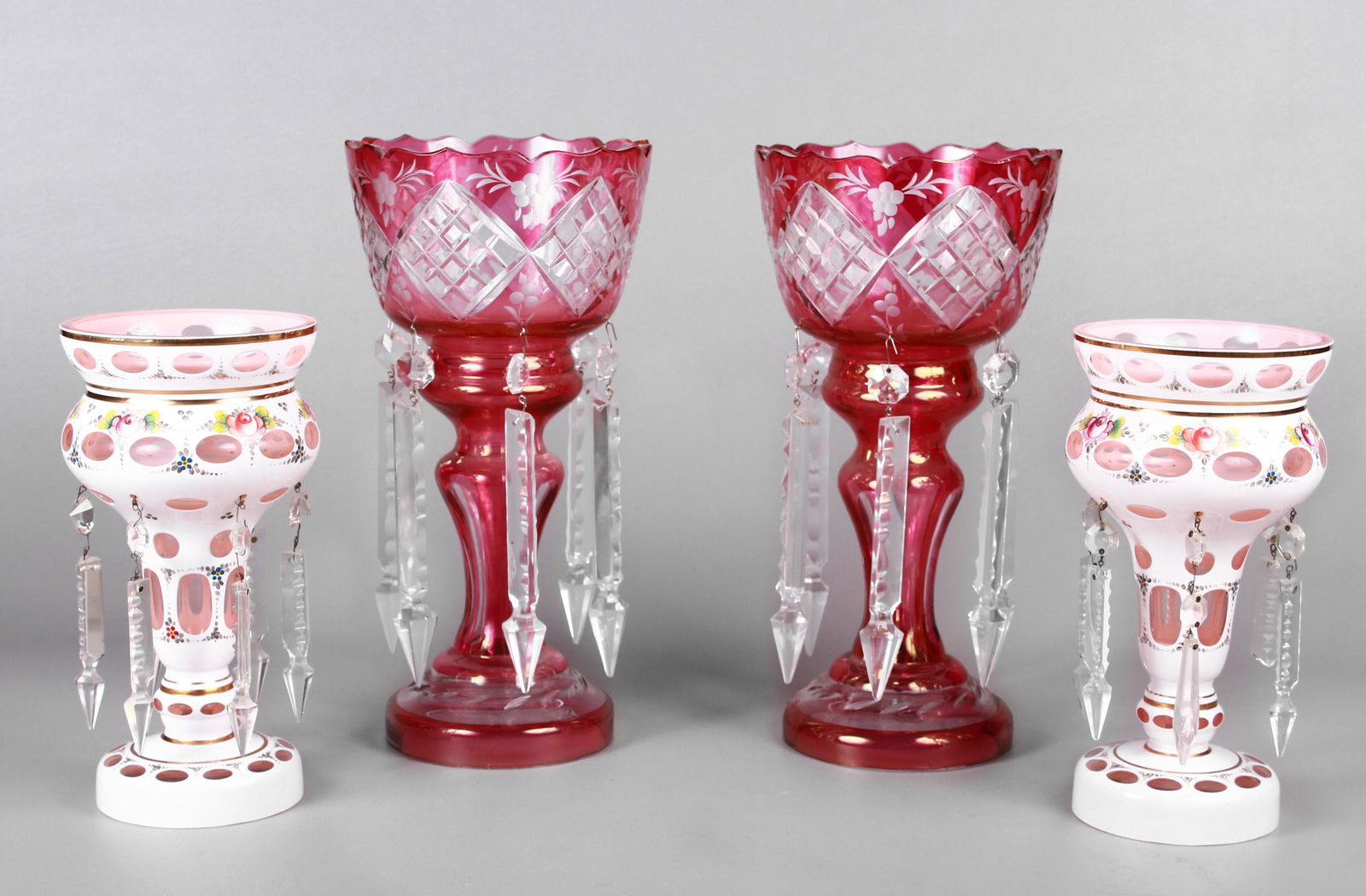 Cut Crystal Lustre Pairs (1 of 2)