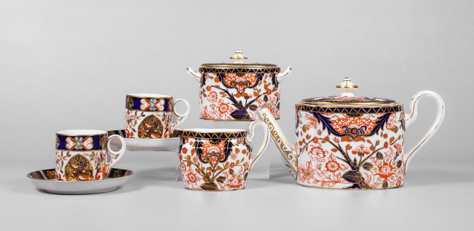 7-Piece Royal Crown Derby Imari Tea Set (1 of 4)