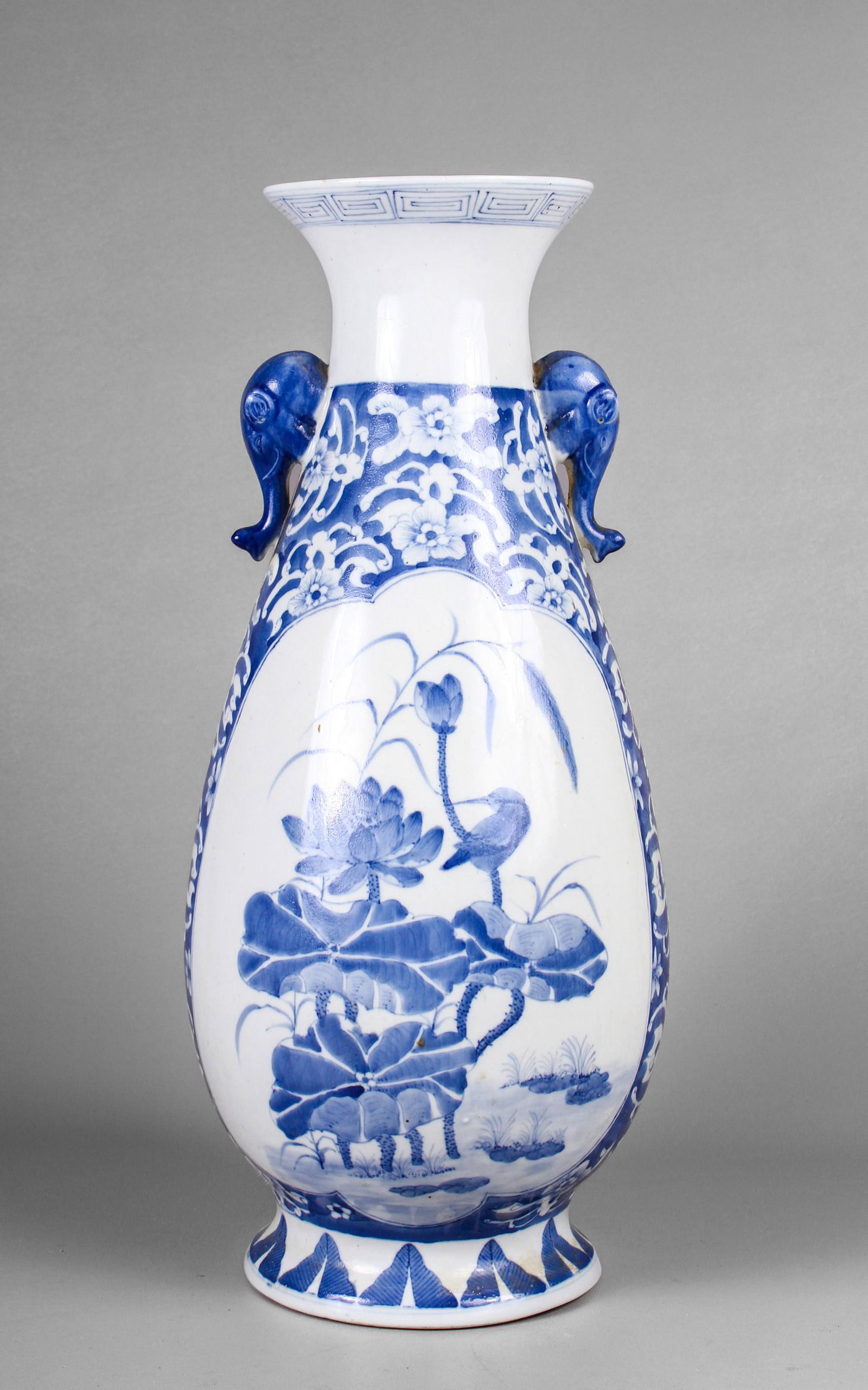 Chinese Porcelain Blue & White Vase (1 of 4)