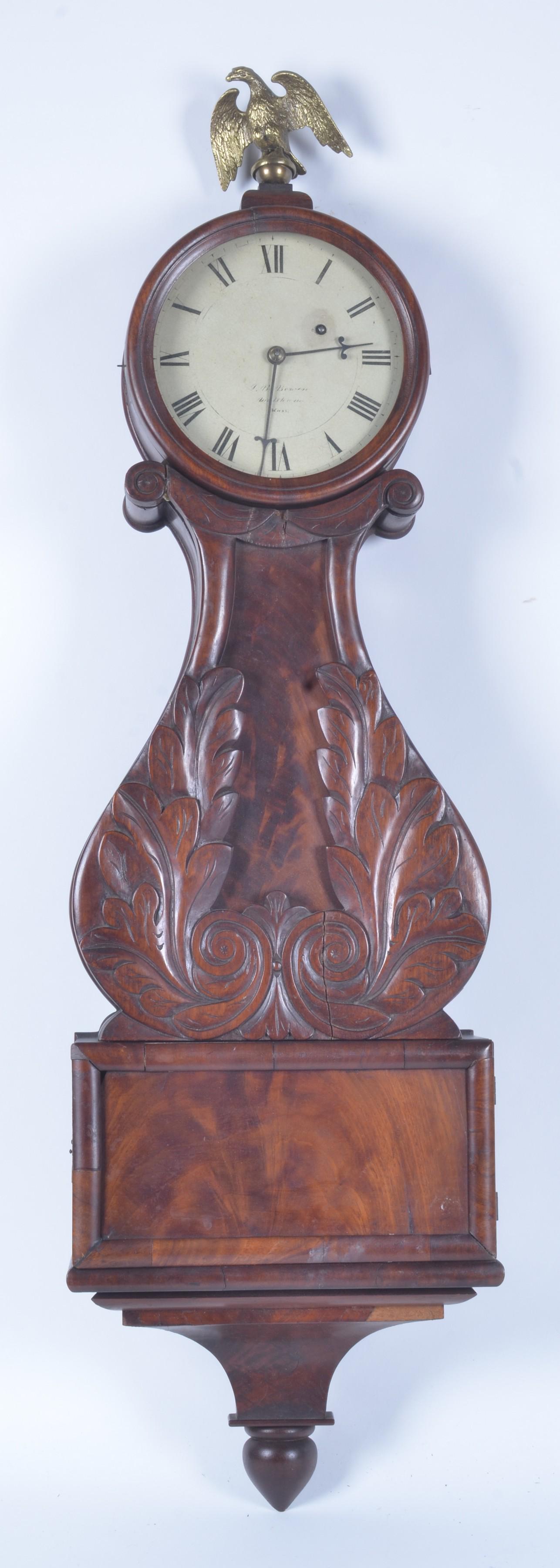 Classical Carved Mahogany Veneer Lyre-front Banjo (1 of 6)