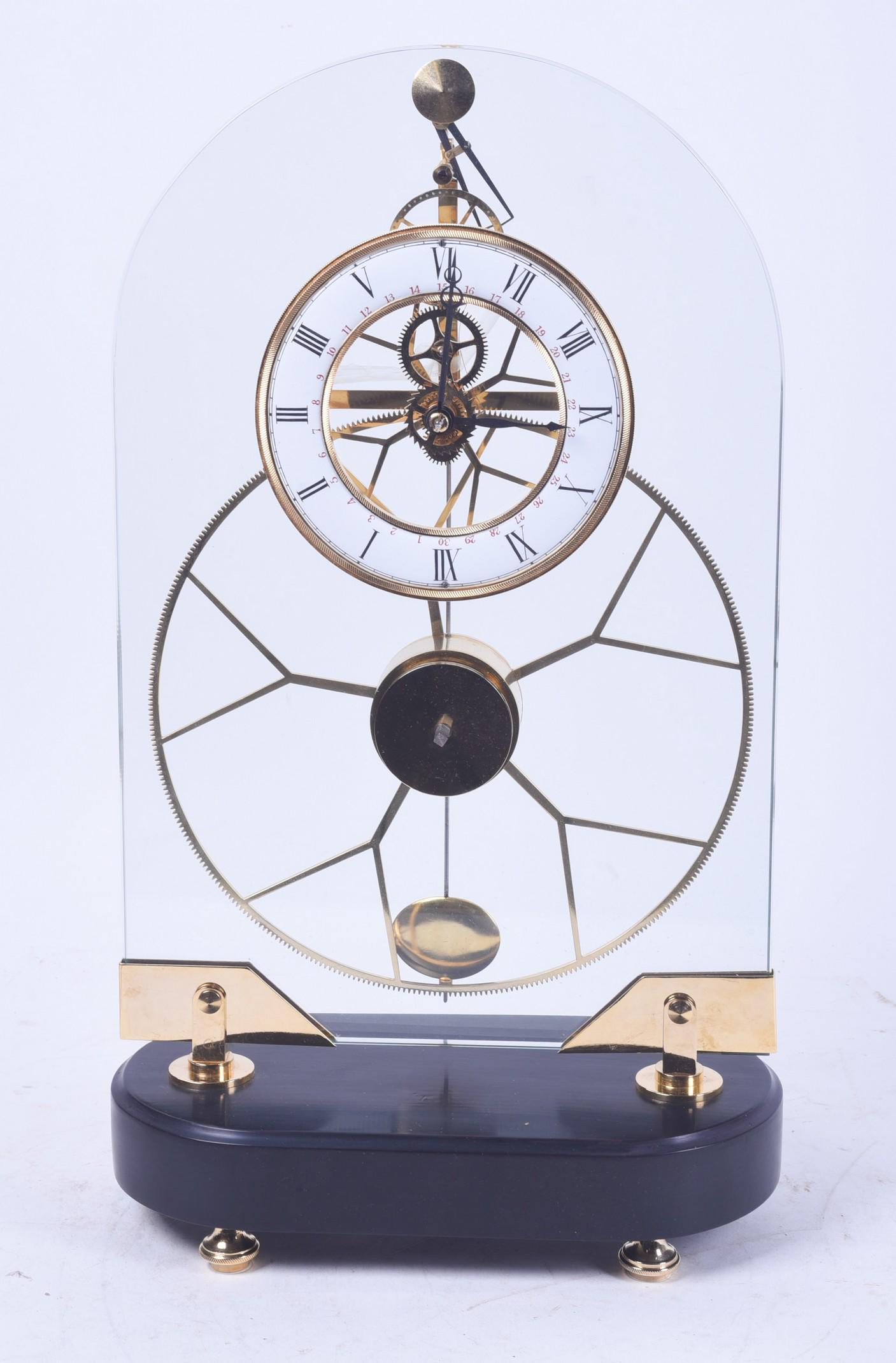 Plate Glass Skeleton Clock (1 of 3)