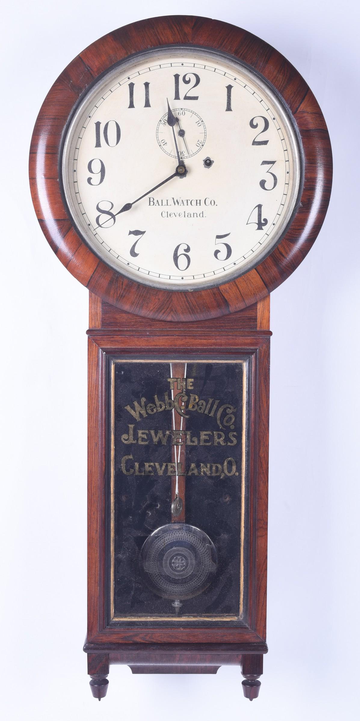 Seth Thomas No 2 wt driven wall clock, Ball Watch Co (1 of 8)