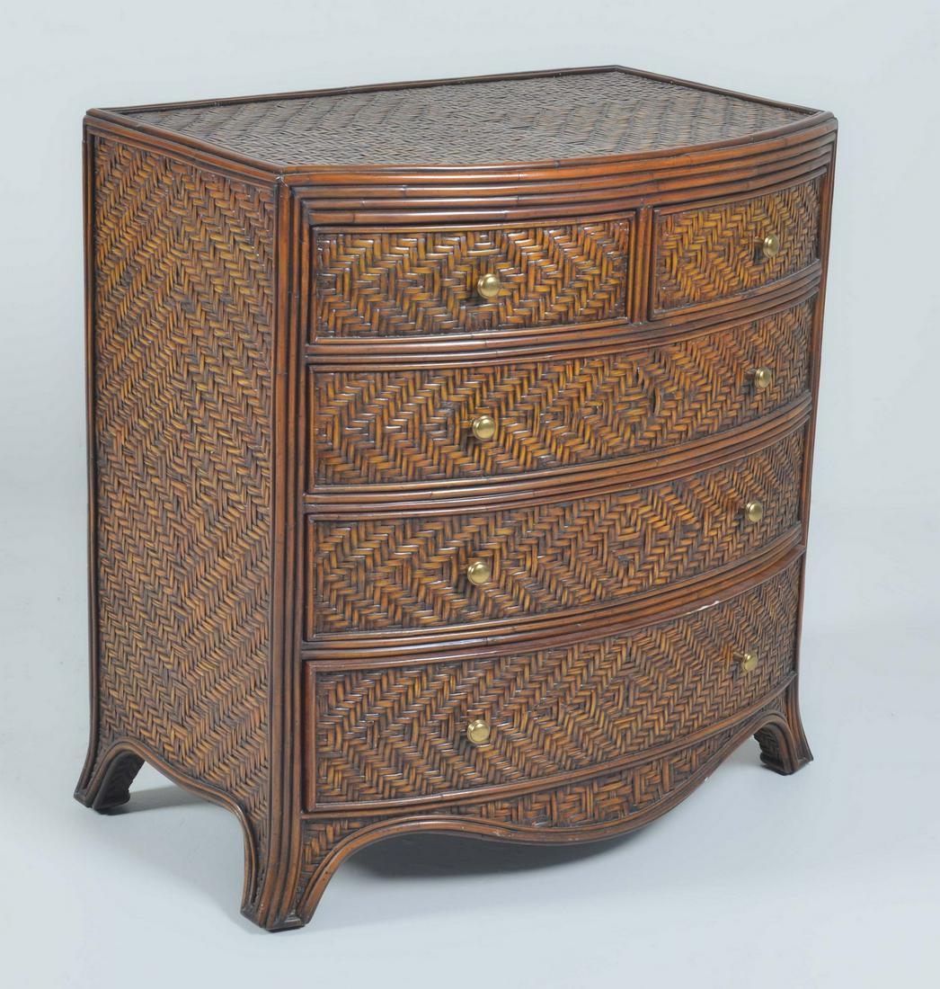 Maitland Smith woven reed chest of drawers (1 of 4)