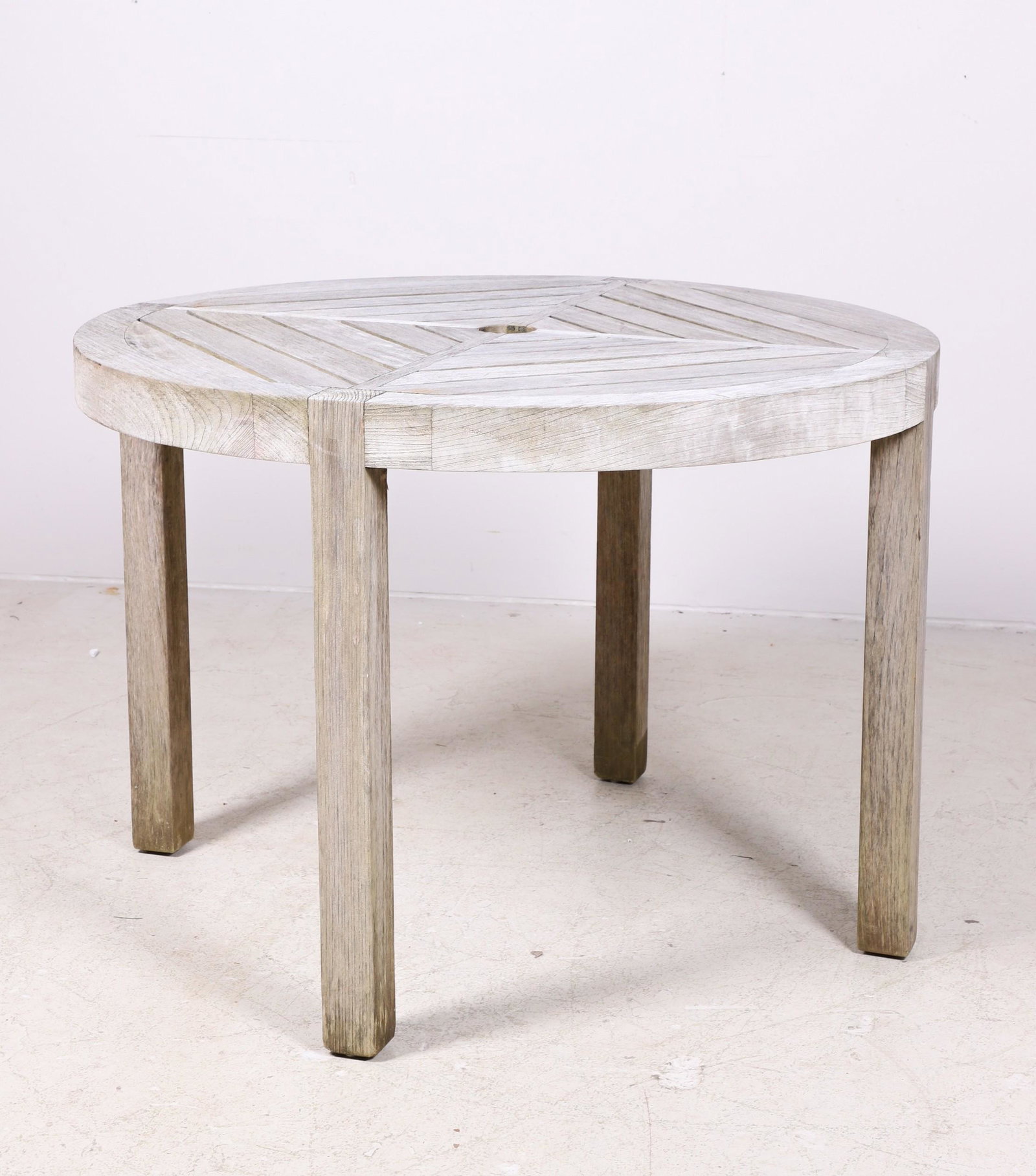 Summit Teak slatted patio dining table (1 of 3)