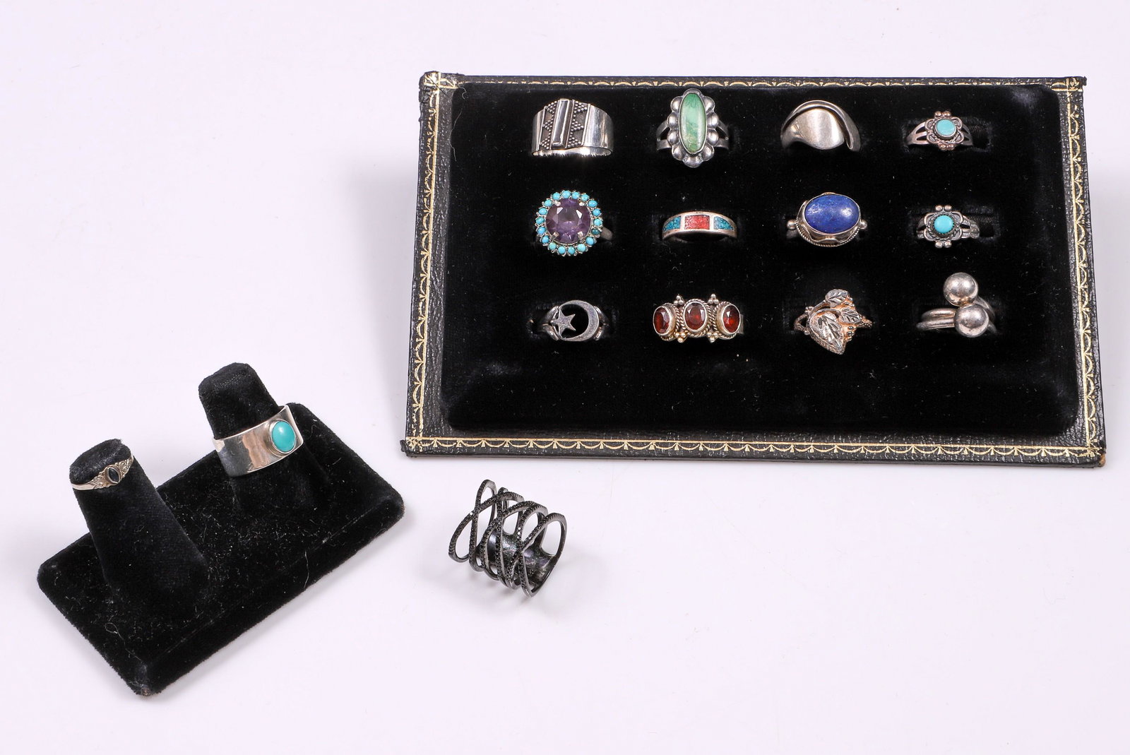 (15) Pc Silver Ring Lot (1 of 5)