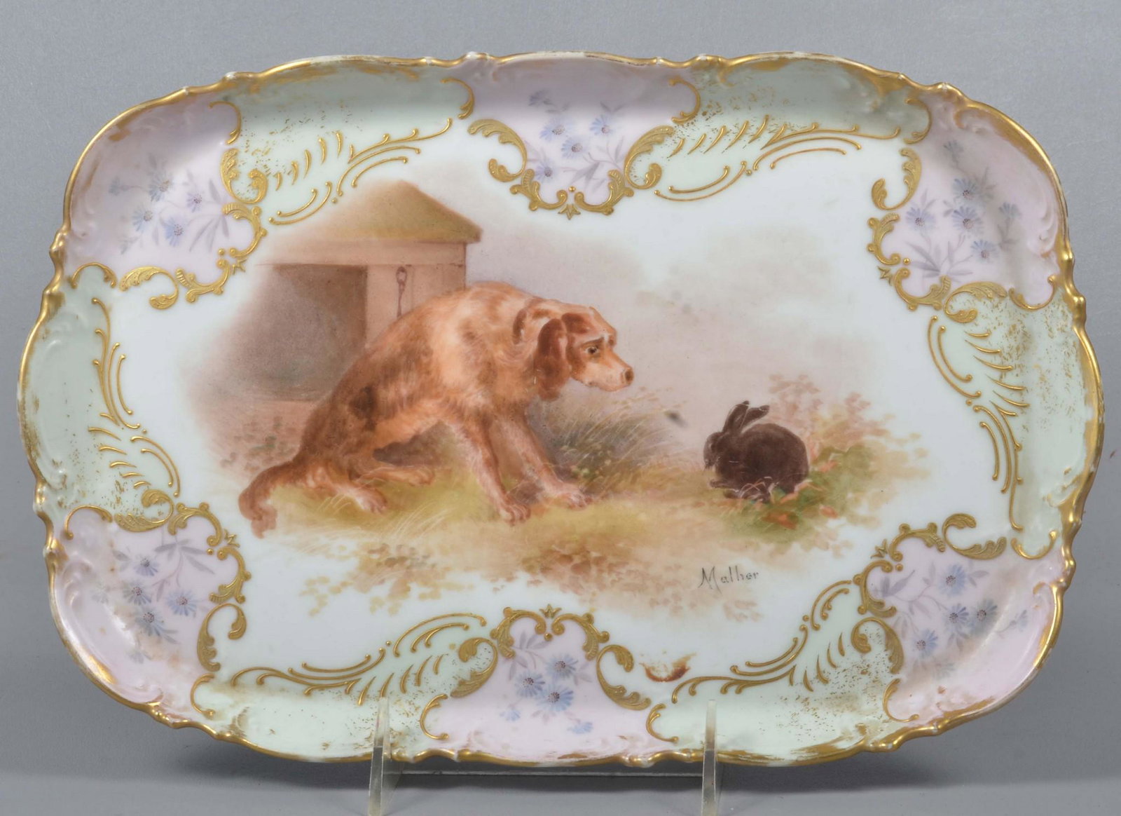 Limoges Hand Painted Dresser Tray (1 of 2)