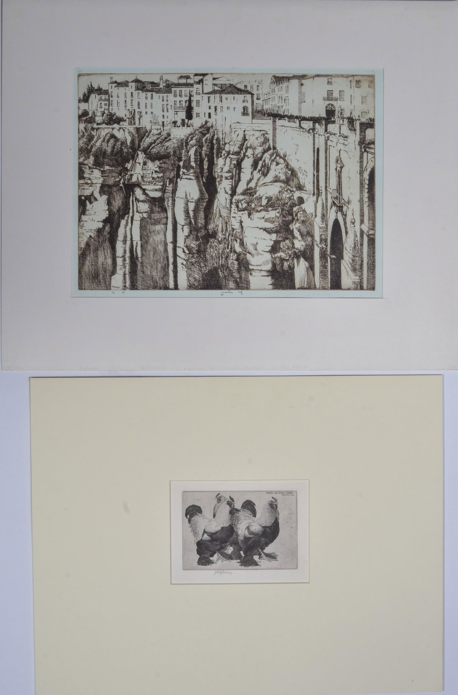 (2) James Exley and Ernest Lumsden Etchings (1 of 5)
