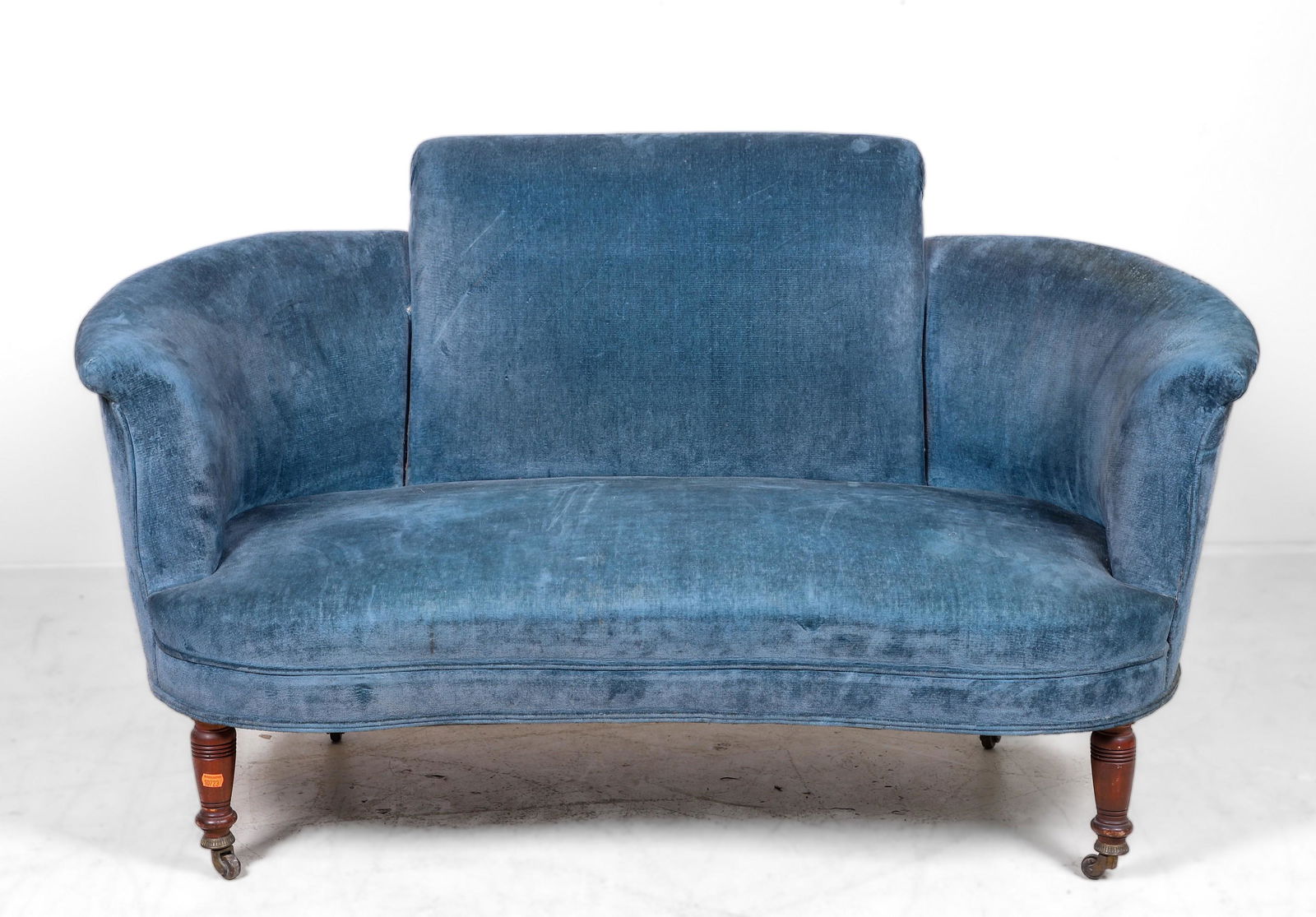 Victorian upholstered settee (1 of 4)