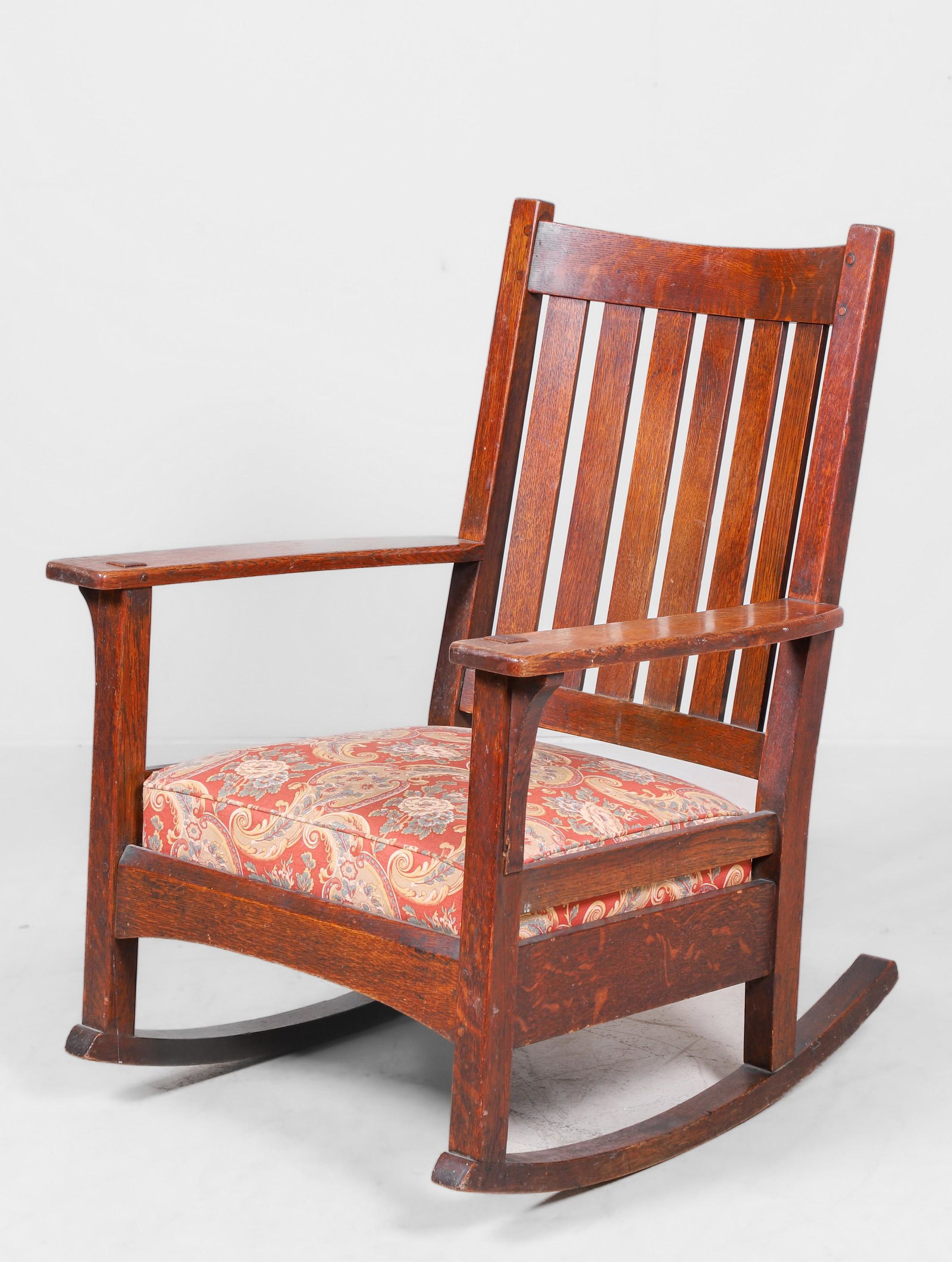L & JG Stickley Mission oak rocker (1 of 4)