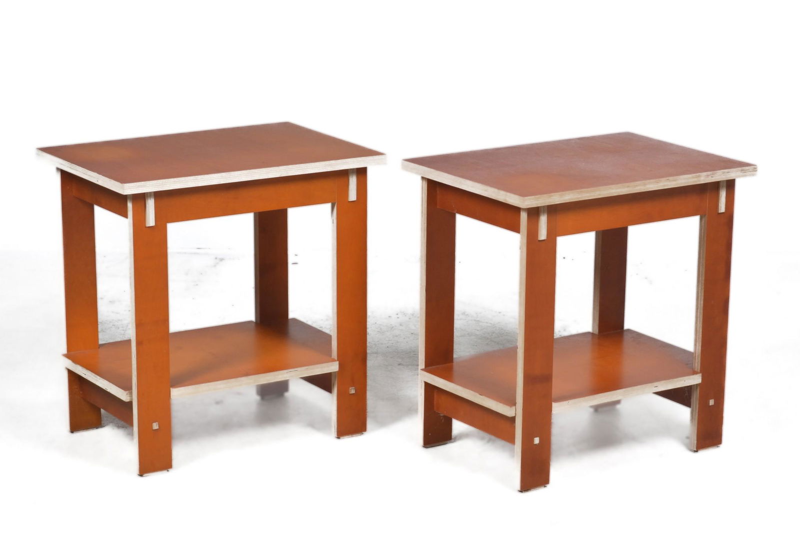 Pair Deco style side tables (1 of 3)
