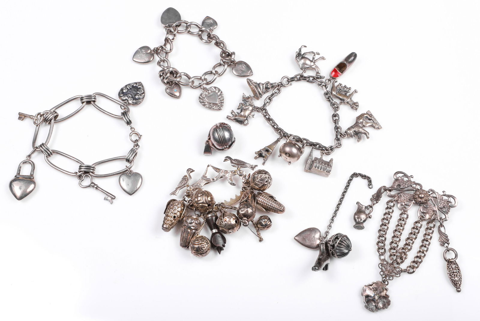 Sterling and Silver Charms and Charm Bracelets (1 of 5)