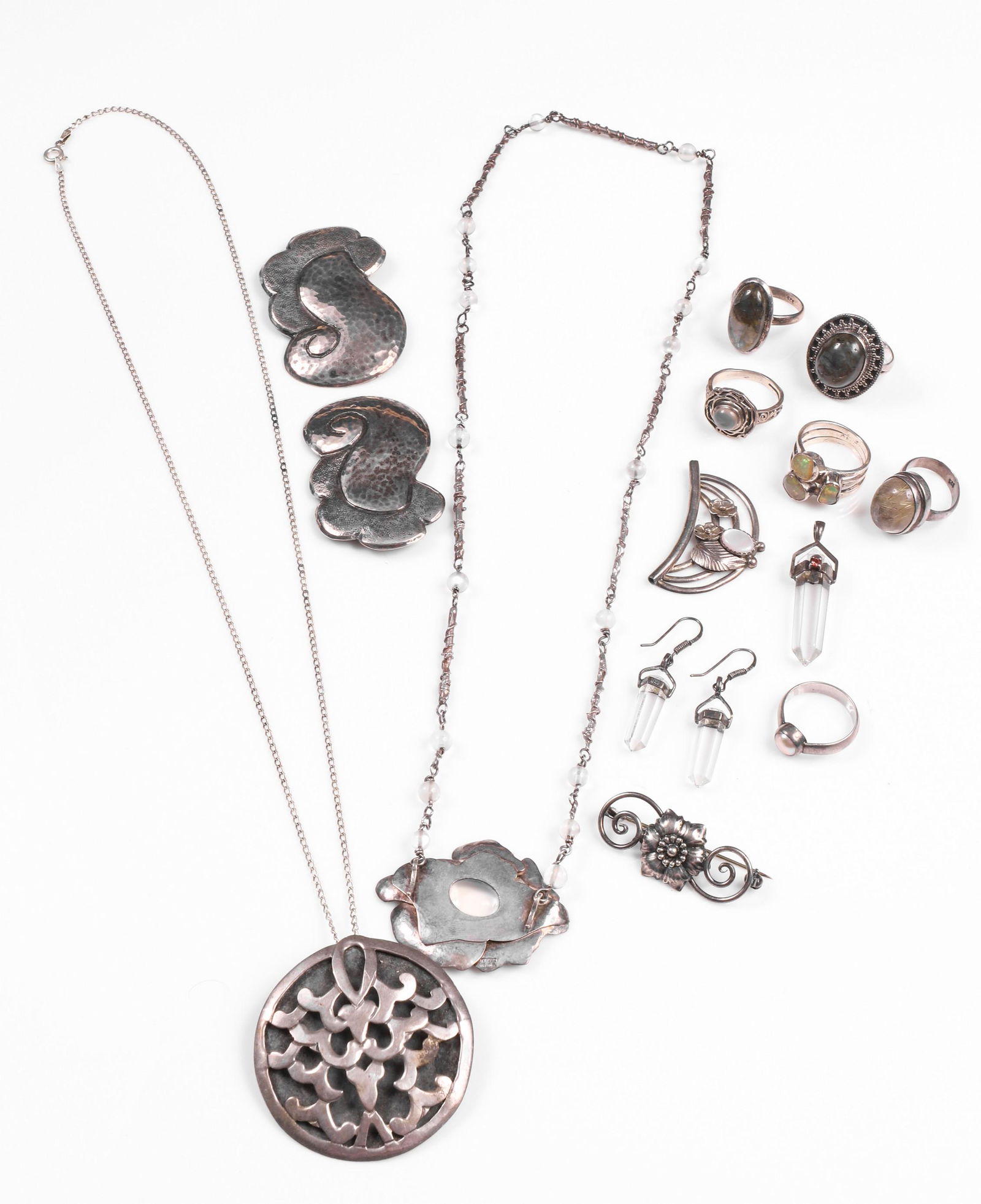 Sterling Rings, Necklaces and Shoe Clips (1 of 9)