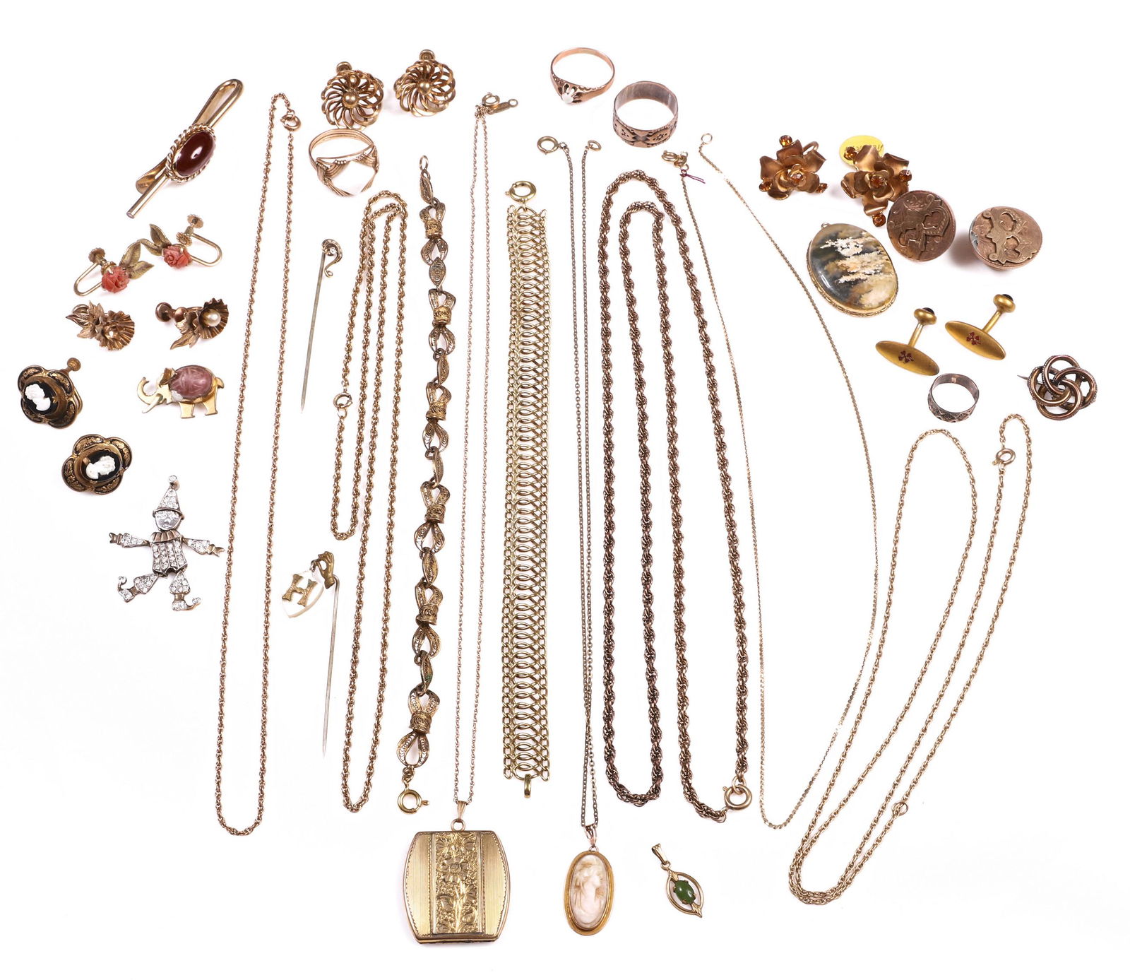 Gold and Gold Filled Jewelry Group (1 of 5)