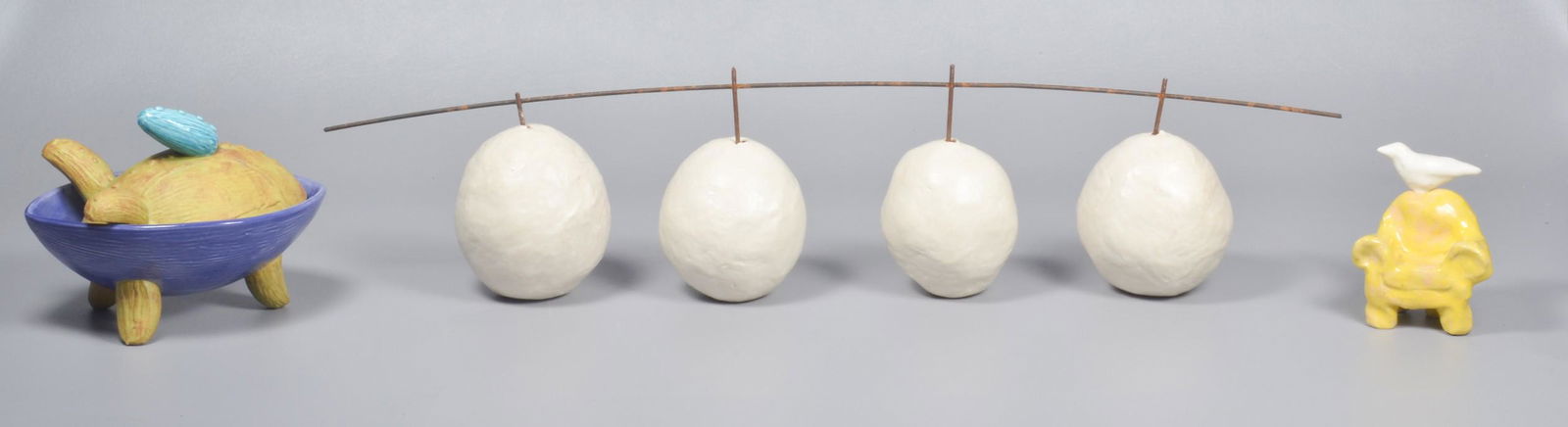 (3) Pottery Sculptures (1 of 5)